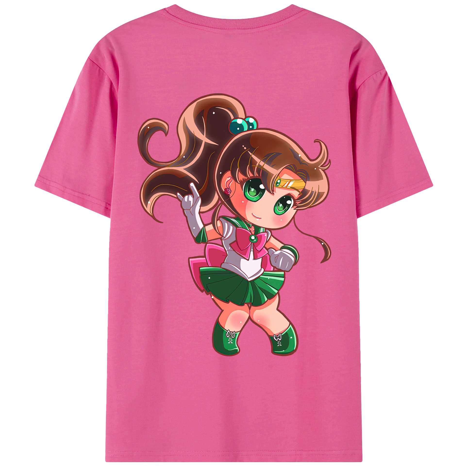 （画像用） 美少女戦士セーラームーン 木野 まこと きの まこと Sailor Moon Kino Makoto （セーラージュピター；Sailor Jupiter） レディース半袖Tシャツ(バックプリント)