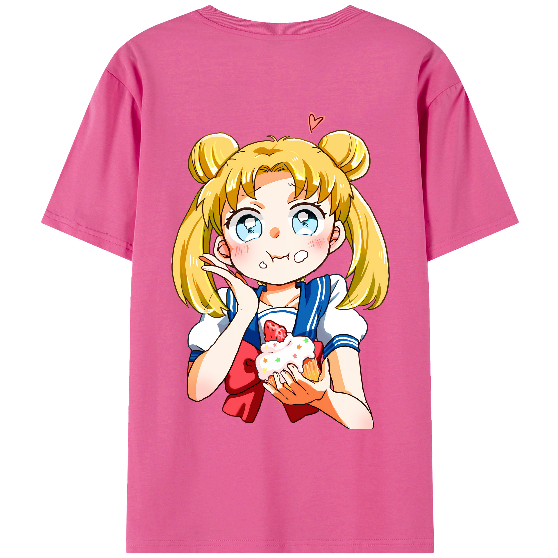 （画像用） 美少女戦士セーラームーン 愛野 美奈子 あいの みなこ Sailor Moon Aino Minako レディース半袖Tシャツ(バックプリント)