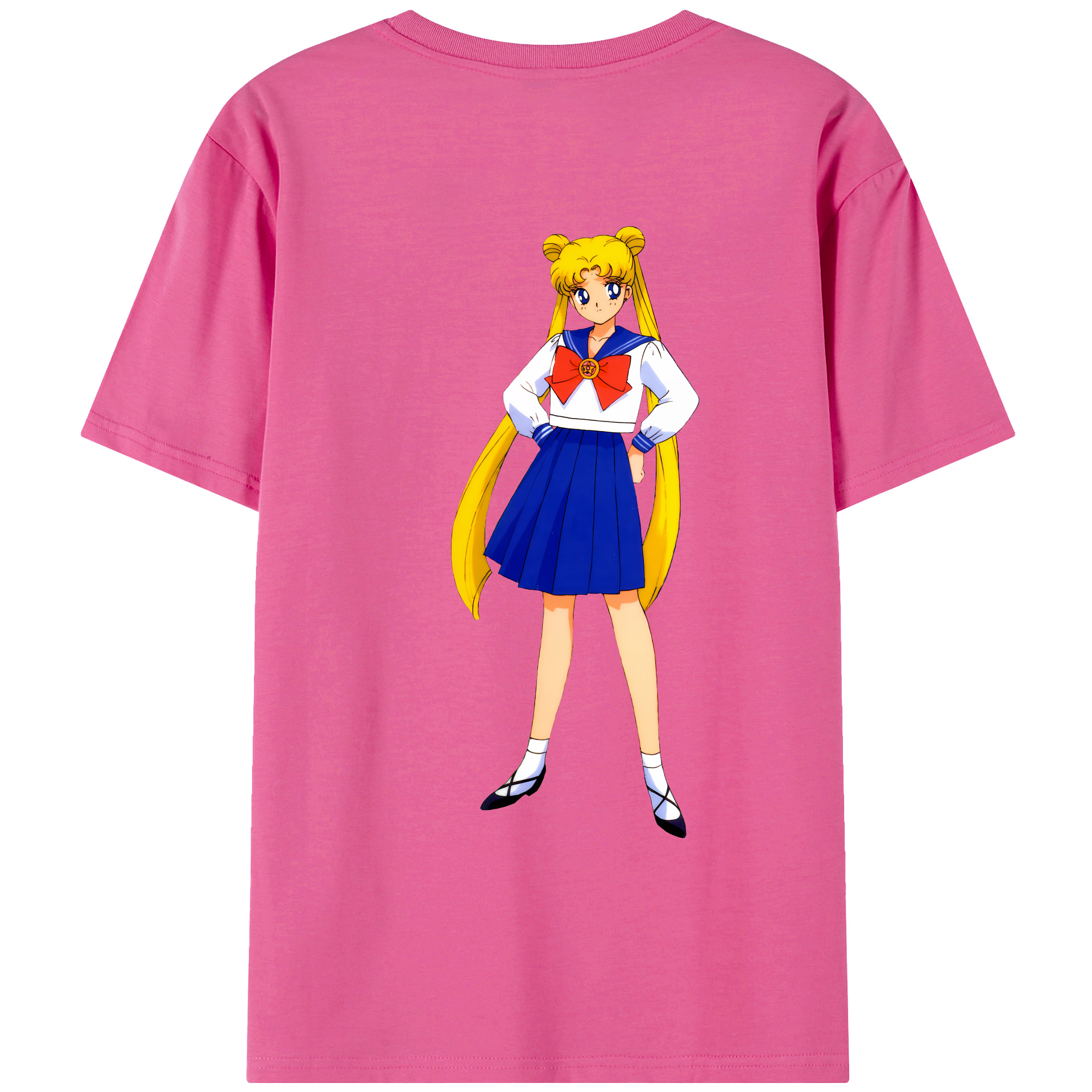 （画像用） 美少女戦士セーラームーン 愛野 美奈子 あいの みなこ Sailor Moon Aino Minako レディース半袖Tシャツ(バックプリント)