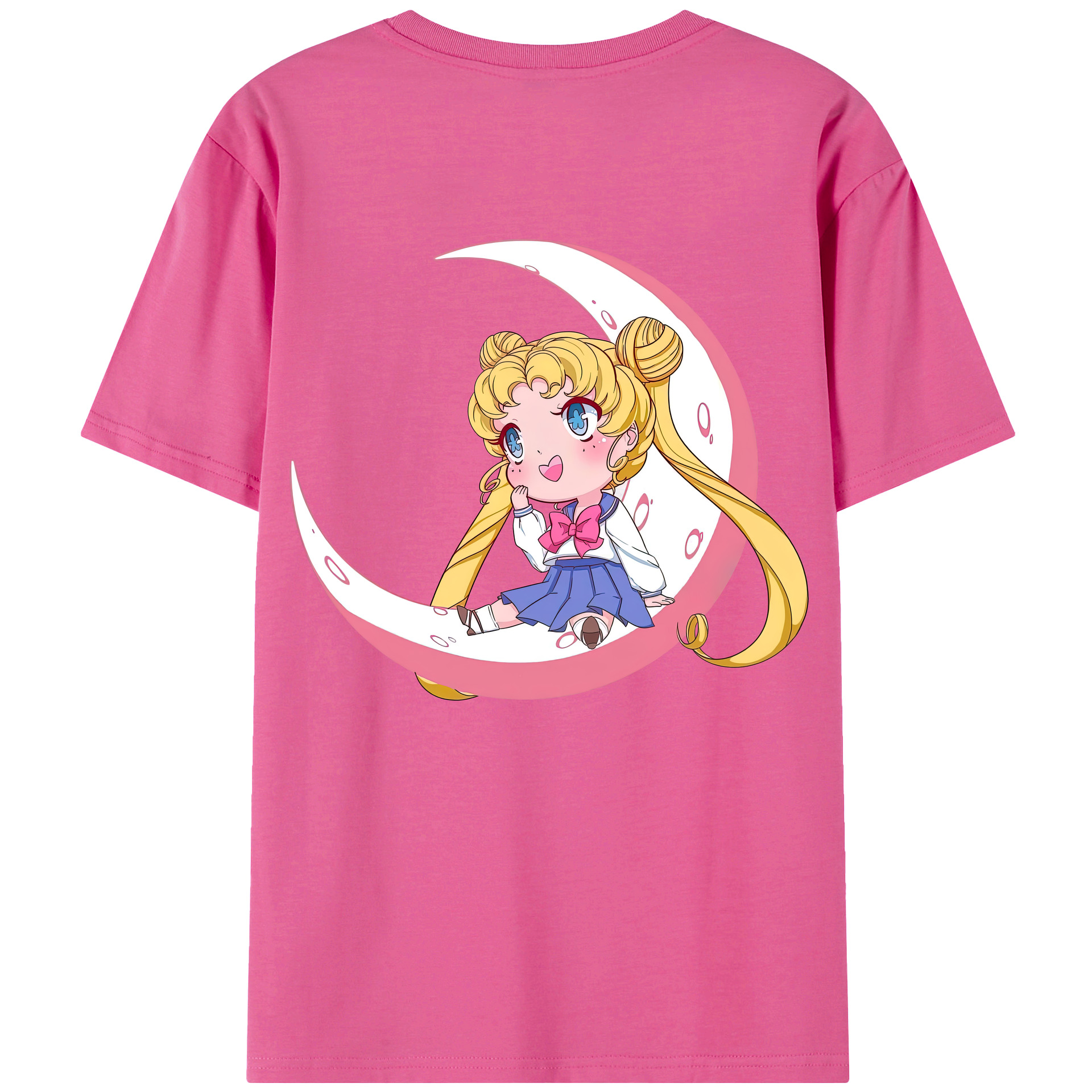 （画像用） 美少女戦士セーラームーン 愛野 美奈子 あいの みなこ Sailor Moon Aino Minako レディース半袖Tシャツ(バックプリント)