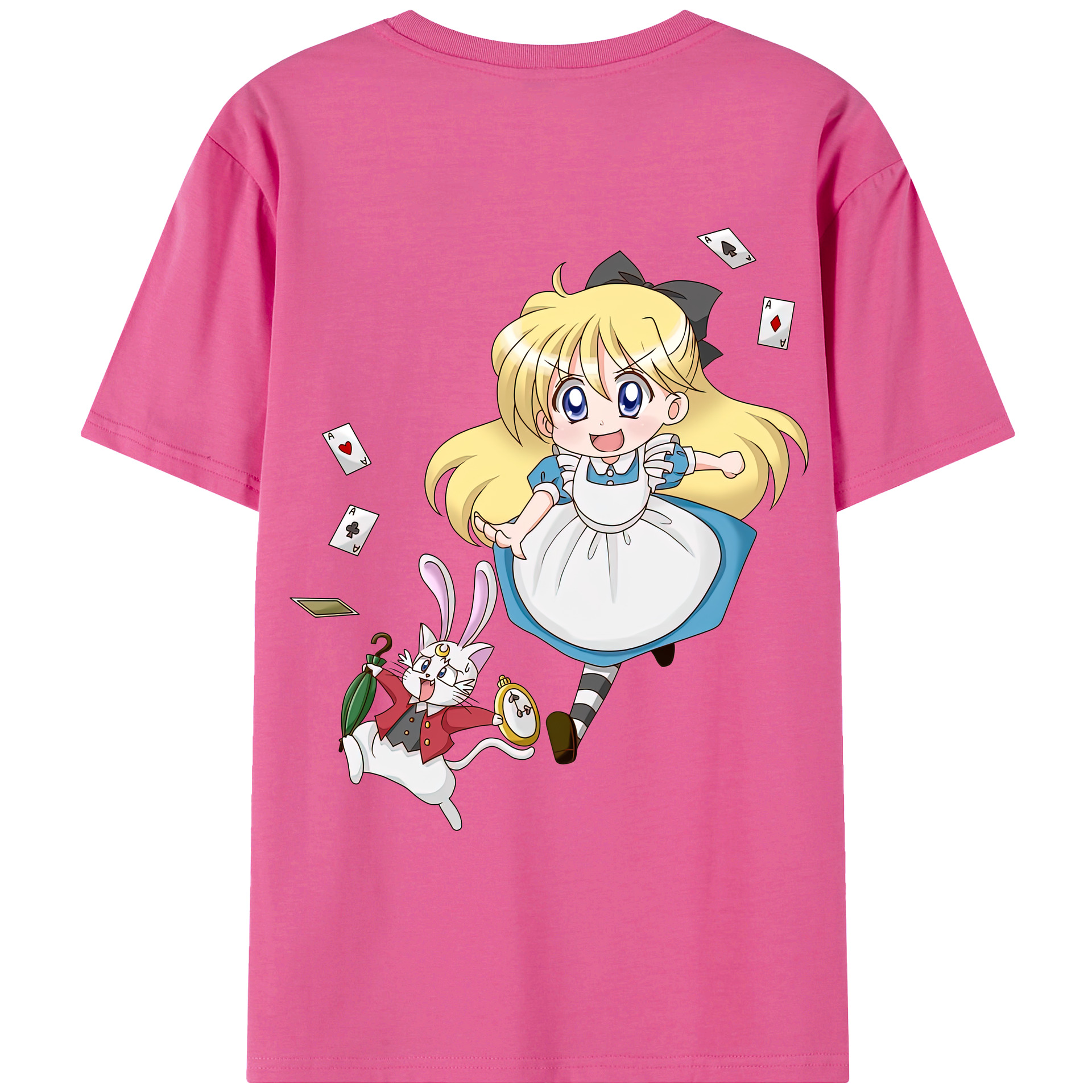 （画像用） 美少女戦士セーラームーン 愛野 美奈子 あいの みなこ Sailor Moon Aino Minako レディース半袖Tシャツ(バックプリント)