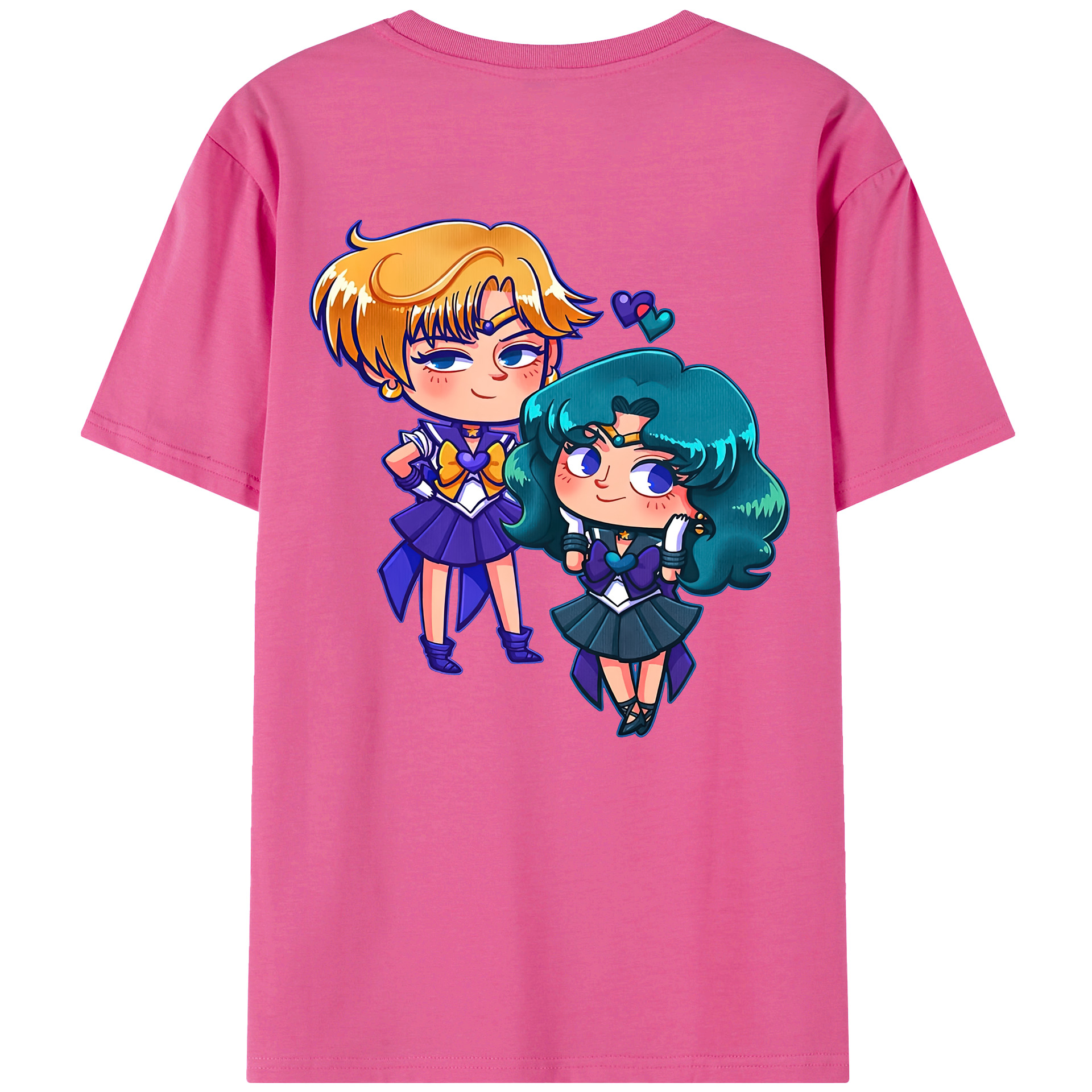 （画像用） 美少女戦士セーラームーン 天王はるか Sailor Moon Tenoh Haruka レディース半袖Tシャツ(バックプリント)