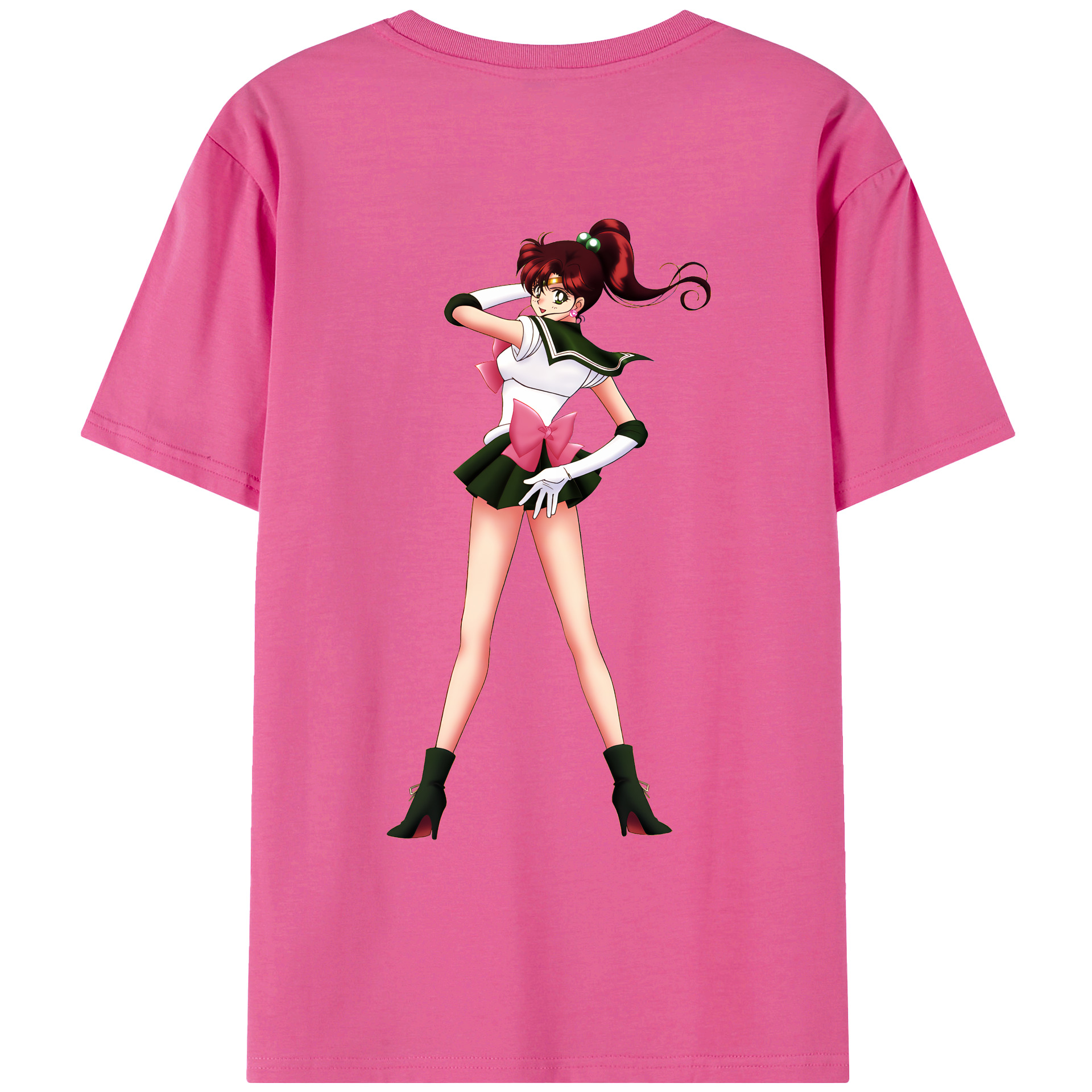 （画像用） 美少女戦士セーラームーン 木野 まこと きの まこと Sailor Moon Kino Makoto （セーラージュピター；Sailor Jupiter） レディース半袖Tシャツ(バックプリント)