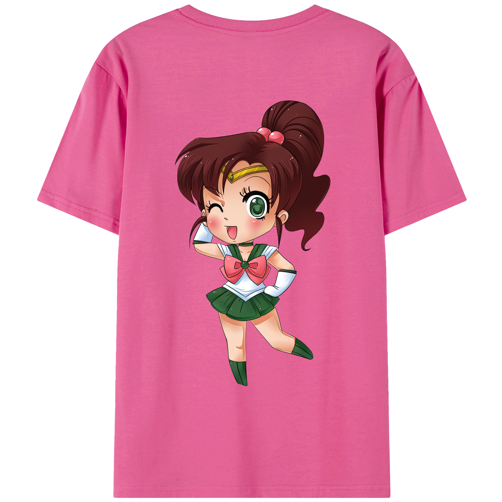 （画像用） 美少女戦士セーラームーン 木野 まこと きの まこと Sailor Moon Kino Makoto （セーラージュピター；Sailor Jupiter） レディース半袖Tシャツ(バックプリント)