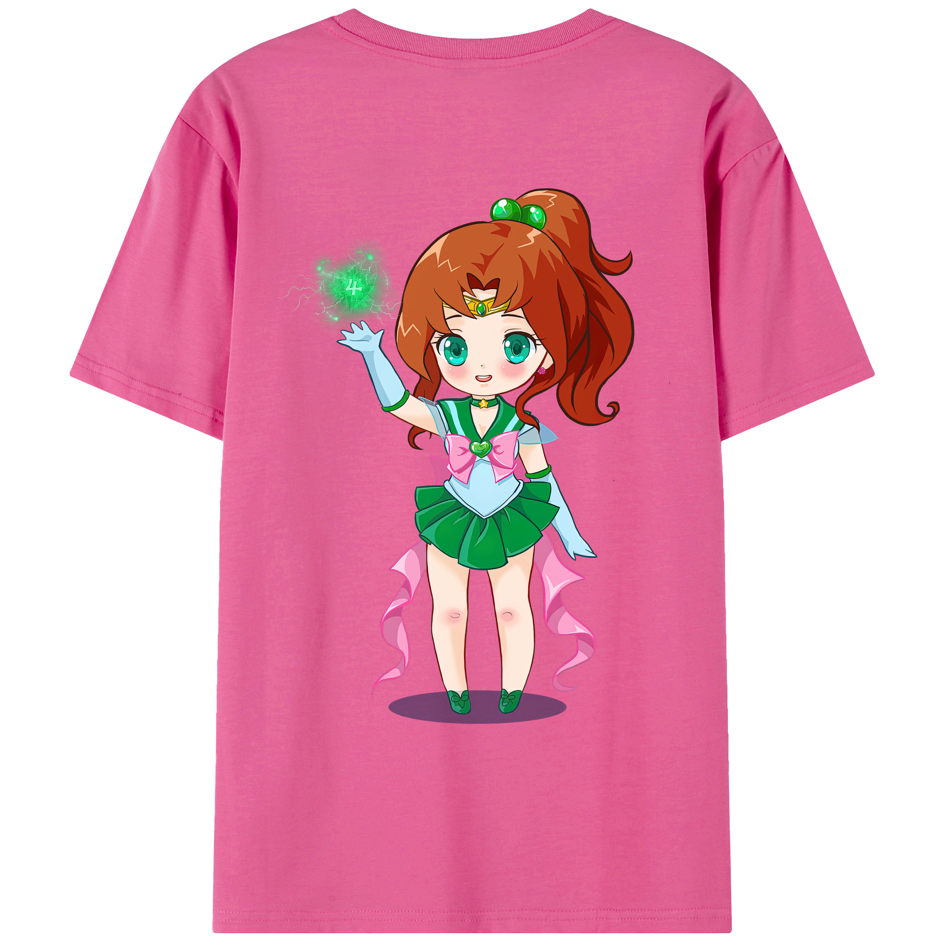 （画像用） 美少女戦士セーラームーン 木野 まこと きの まこと Sailor Moon Kino Makoto （セーラージュピター；Sailor Jupiter） レディース半袖Tシャツ(バックプリント)