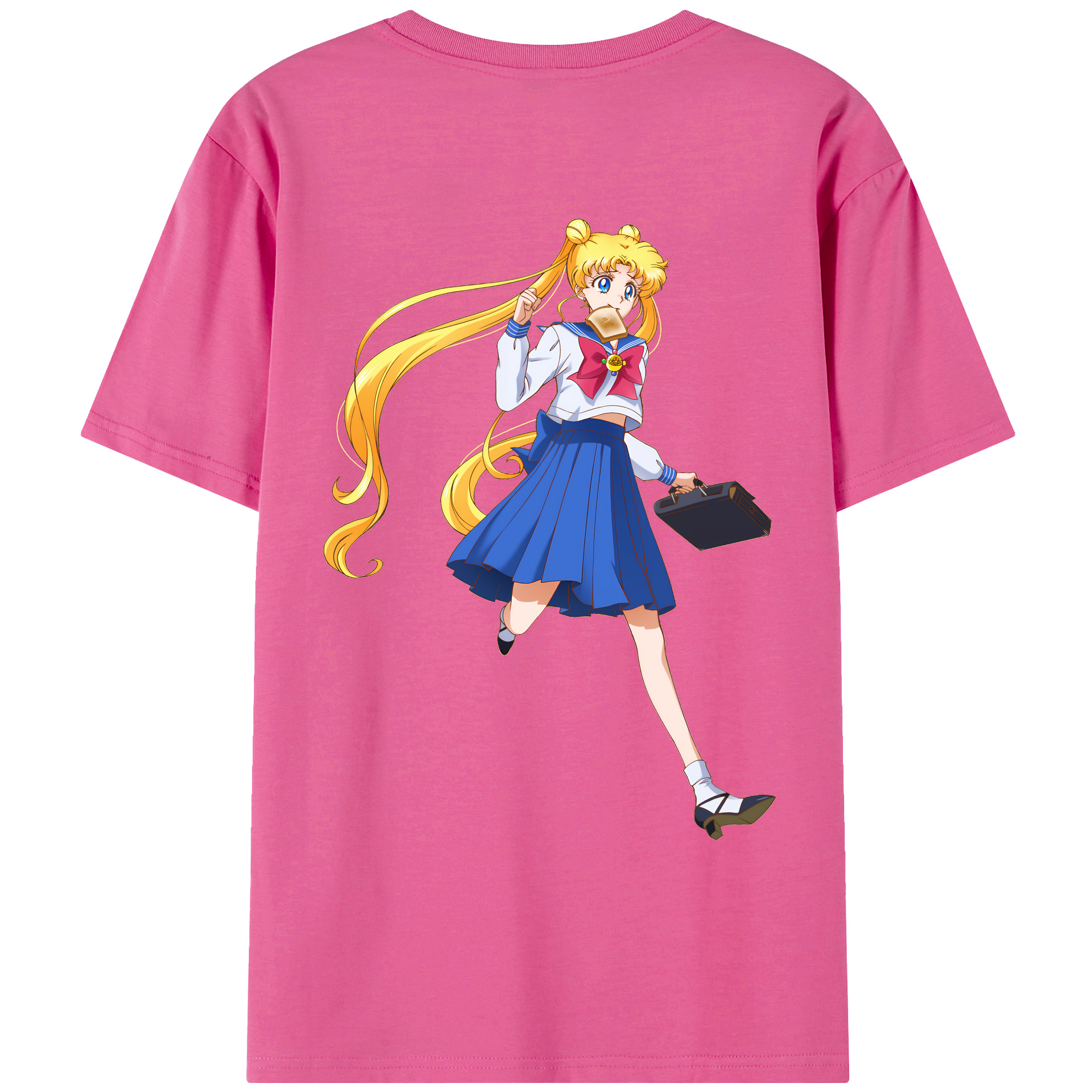 （画像用） 美少女戦士セーラームーン 愛野 美奈子 あいの みなこ Sailor Moon Aino Minako レディース半袖Tシャツ(バックプリント)
