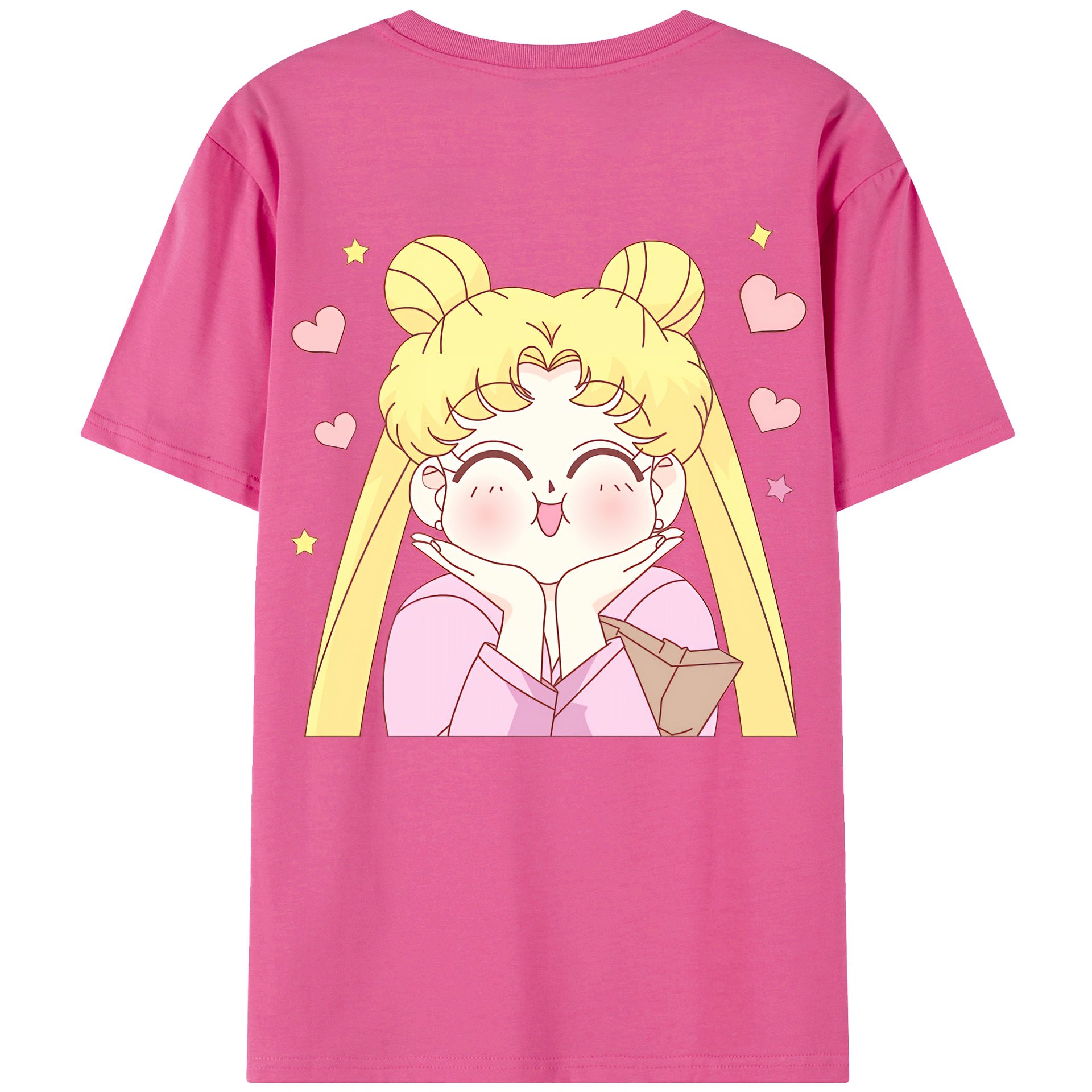 （画像用） 美少女戦士セーラームーン 愛野 美奈子 あいの みなこ Sailor Moon Aino Minako レディース半袖Tシャツ(バックプリント)