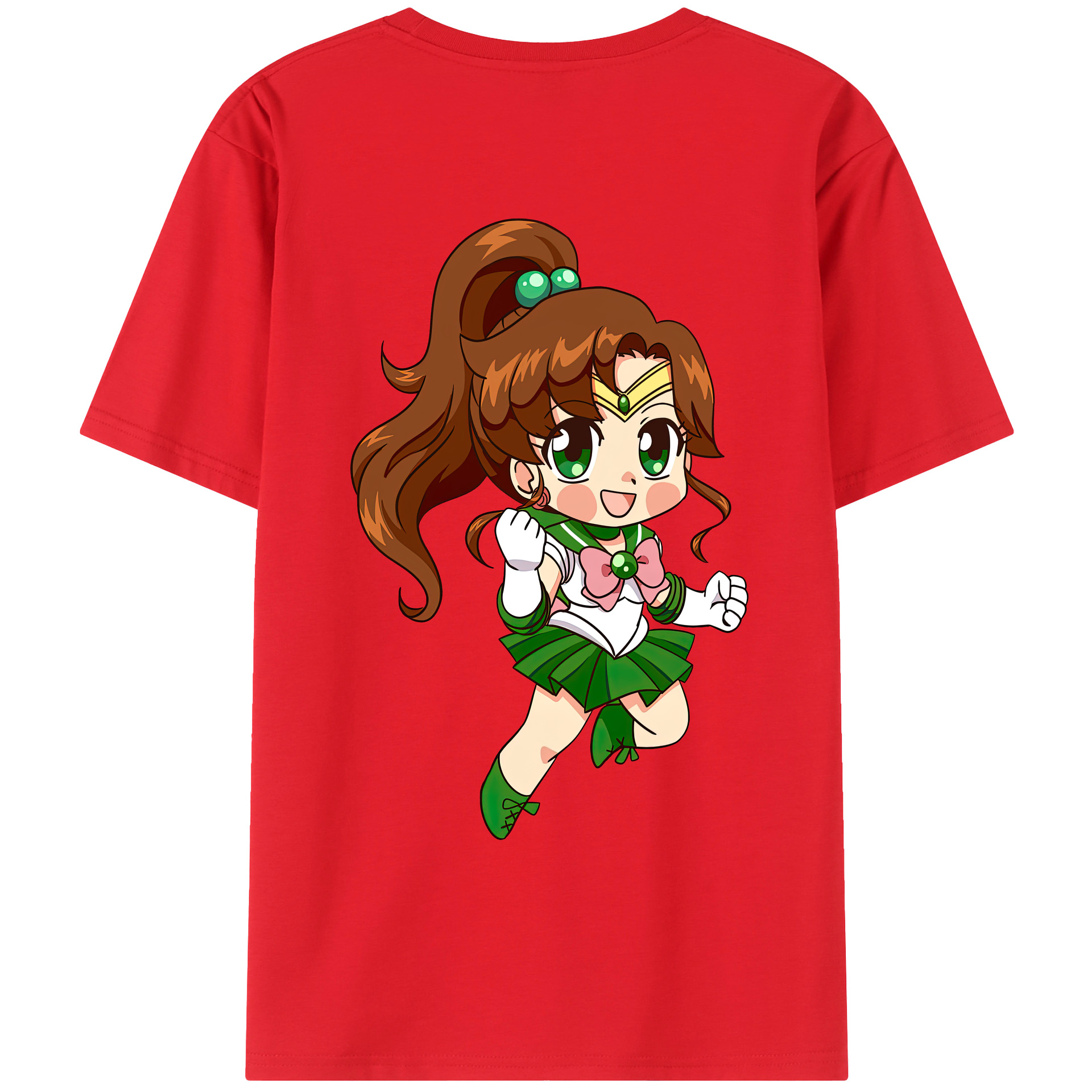 （画像用） 美少女戦士セーラームーン 木野 まこと きの まこと Sailor Moon Kino Makoto （セーラージュピター；Sailor Jupiter） レディース半袖Tシャツ(バックプリント)