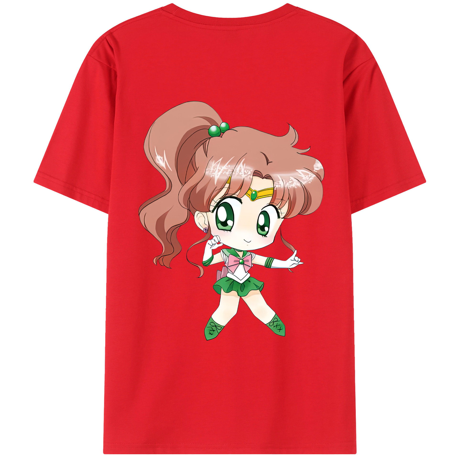 （画像用） 美少女戦士セーラームーン 木野 まこと きの まこと Sailor Moon Kino Makoto （セーラージュピター；Sailor Jupiter） レディース半袖Tシャツ(バックプリント)