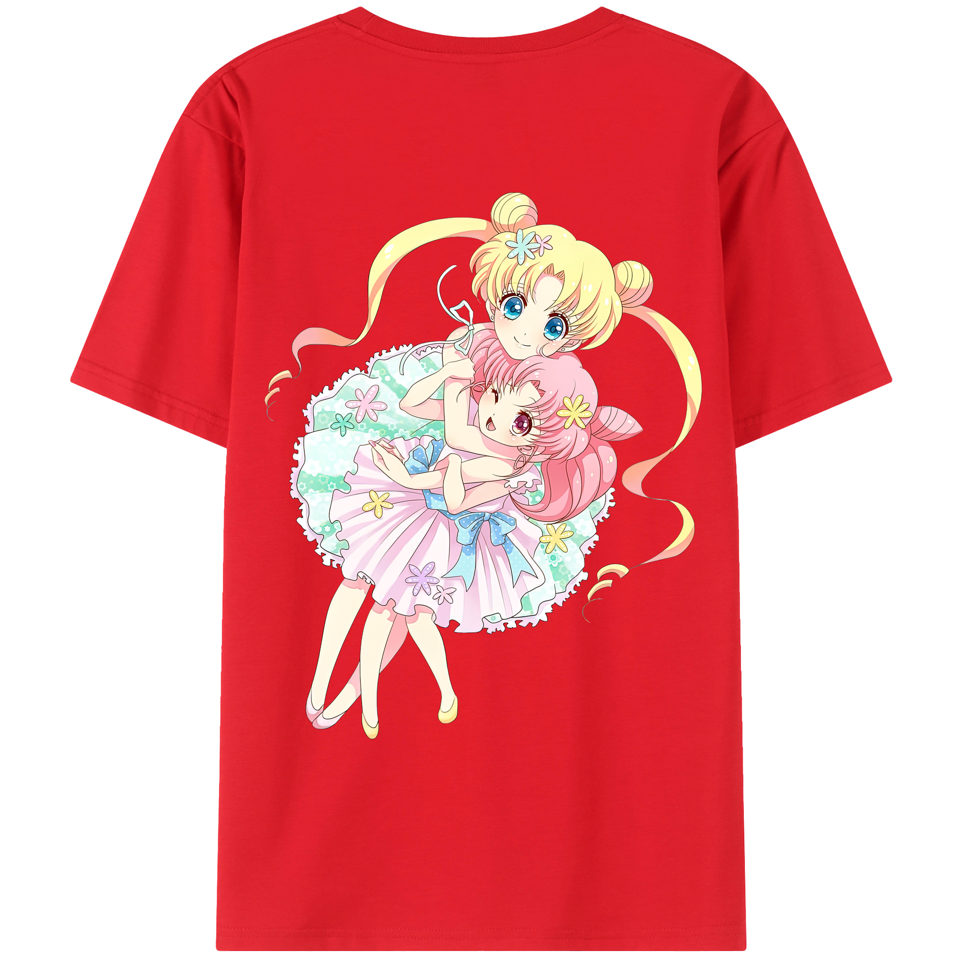 （画像用） 美少女戦士セーラームーン 愛野 美奈子 あいの みなこ Sailor Moon Aino Minako レディース半袖Tシャツ(バックプリント)