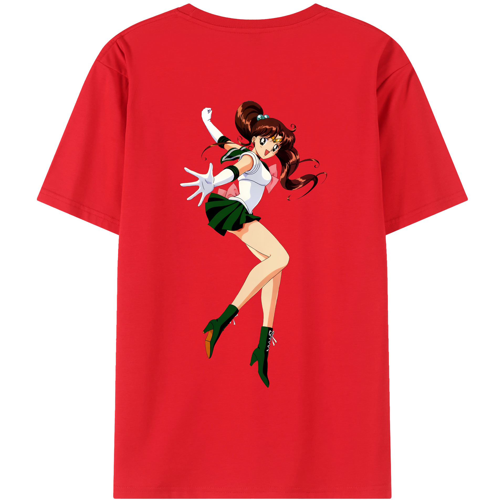 （画像用） 美少女戦士セーラームーン 木野 まこと きの まこと Sailor Moon Kino Makoto （セーラージュピター；Sailor Jupiter） レディース半袖Tシャツ(バックプリント)