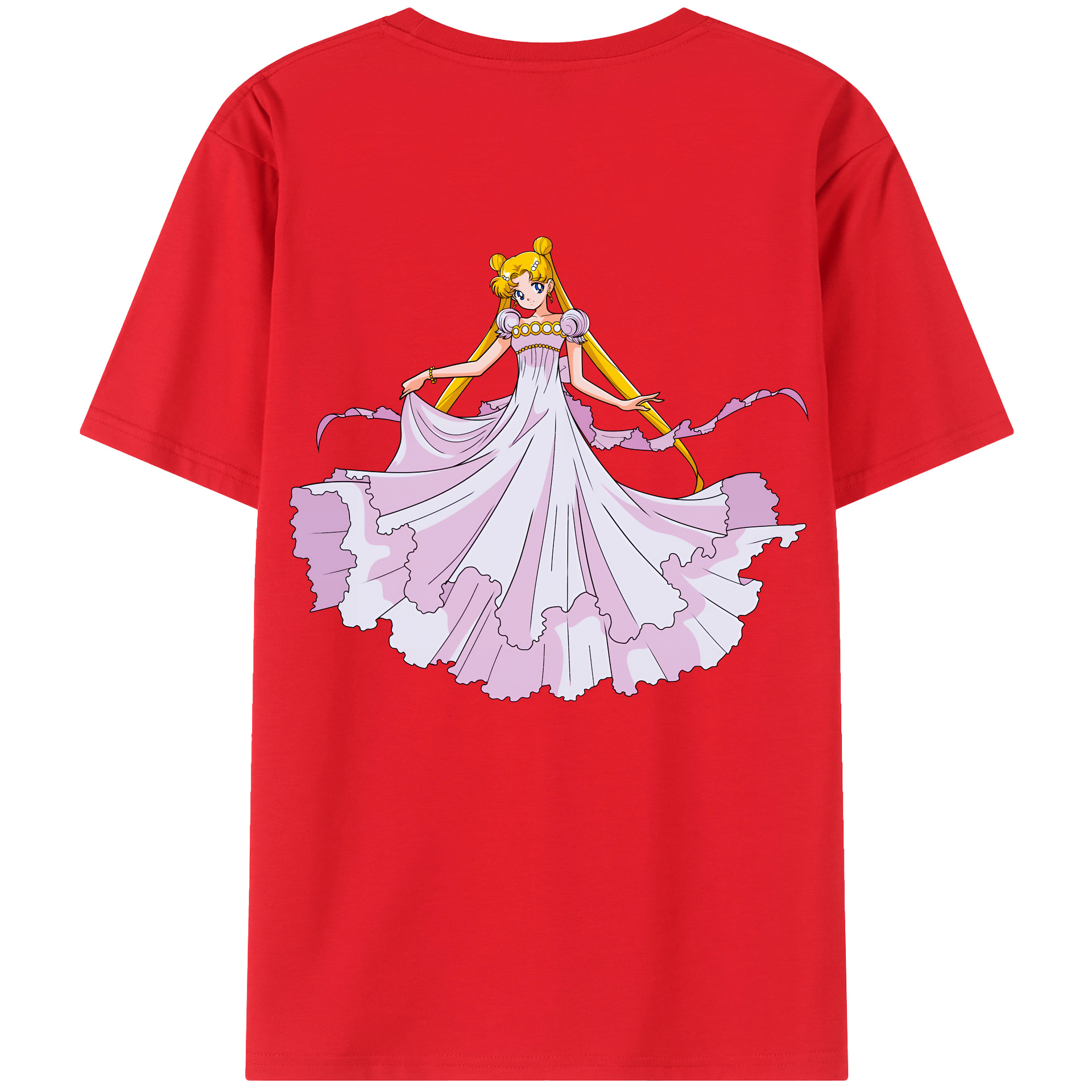 （画像用） 美少女戦士セーラームーン 愛野 美奈子 あいの みなこ Sailor Moon Aino Minako レディース半袖Tシャツ(バックプリント)