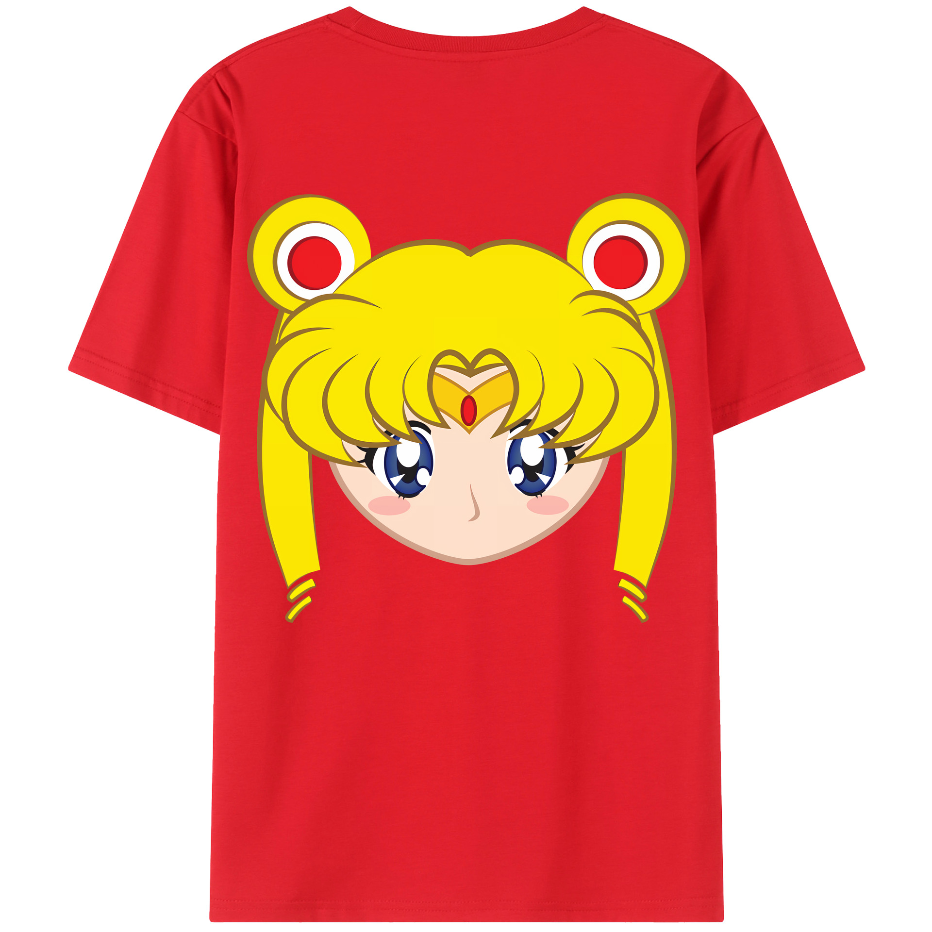 （画像用） 美少女戦士セーラームーン 月野 うさぎ つきの うさぎ Sailor Moon Tsukino Usagi レディース半袖Tシャツ(バックプリント)