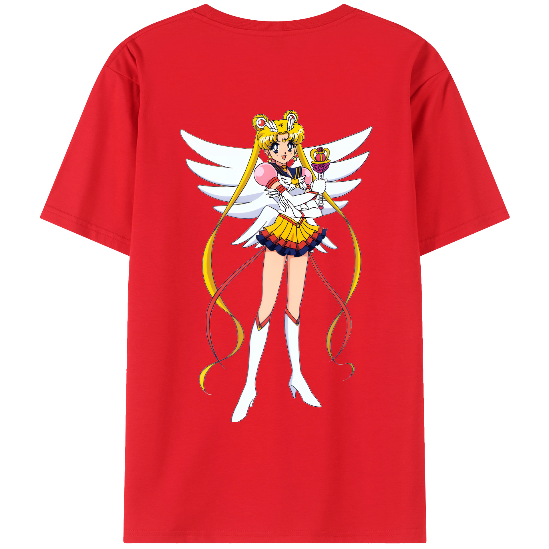 （画像用） 美少女戦士セーラームーン 月野 うさぎ つきの うさぎ Sailor Moon Tsukino Usagi レディース半袖Tシャツ(バックプリント)