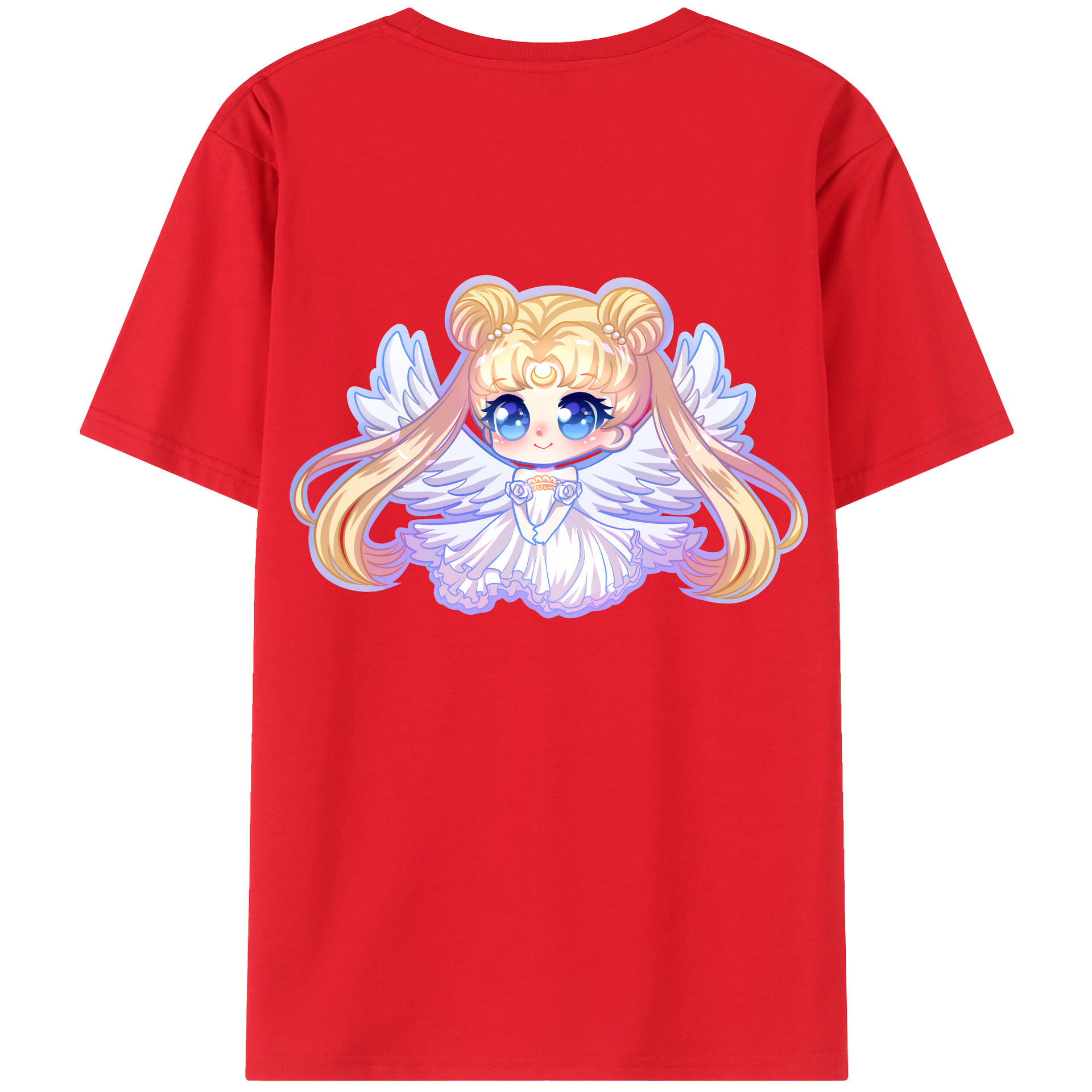 （画像用） 美少女戦士セーラームーン 愛野 美奈子 あいの みなこ Sailor Moon Aino Minako レディース半袖Tシャツ(バックプリント)