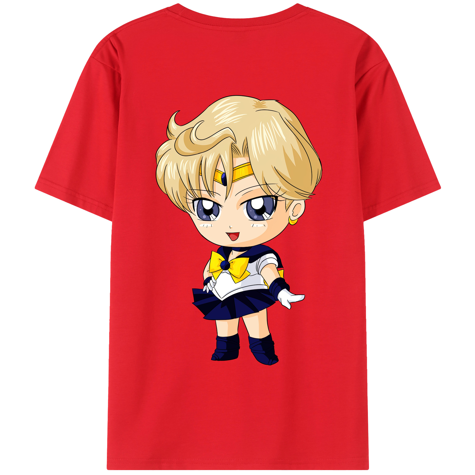 （画像用） 美少女戦士セーラームーン 天王はるか Sailor Moon Tenoh Haruka レディース半袖Tシャツ(バックプリント)