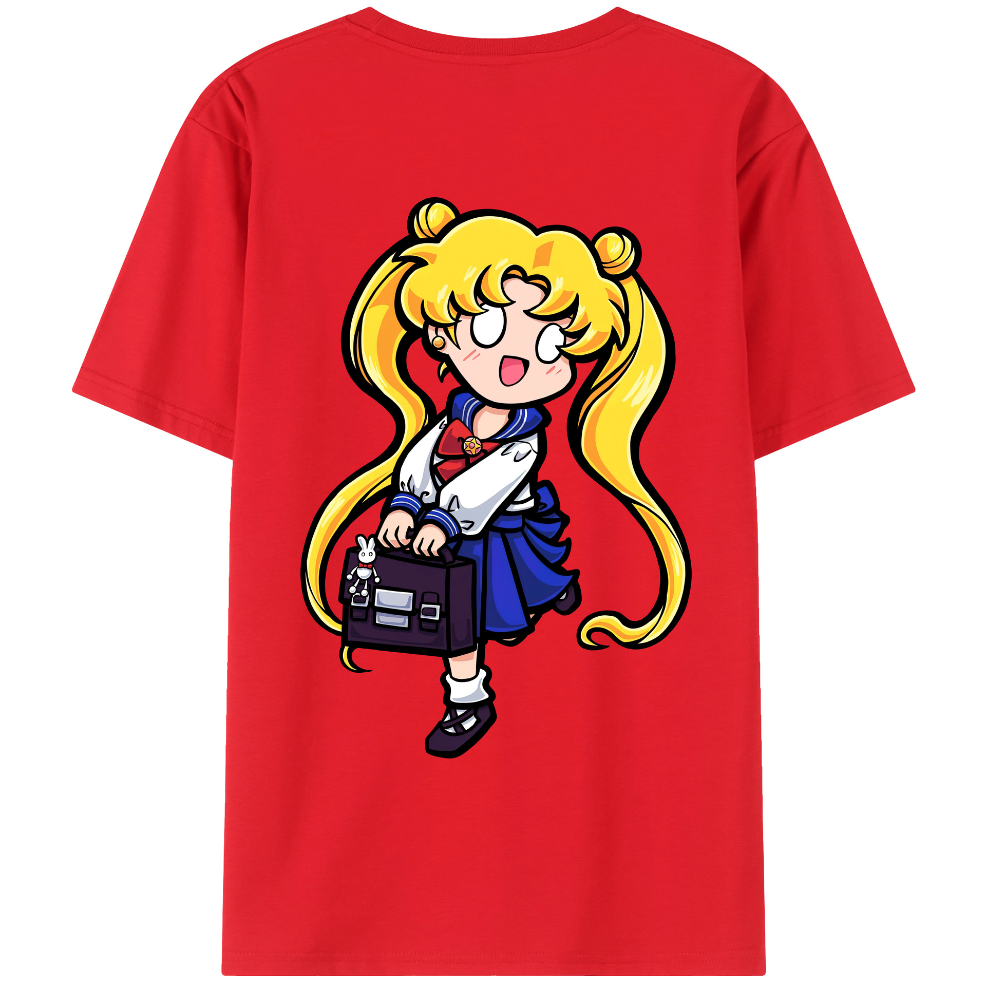 （画像用） 美少女戦士セーラームーン 愛野 美奈子 あいの みなこ Sailor Moon Aino Minako レディース半袖Tシャツ(バックプリント)