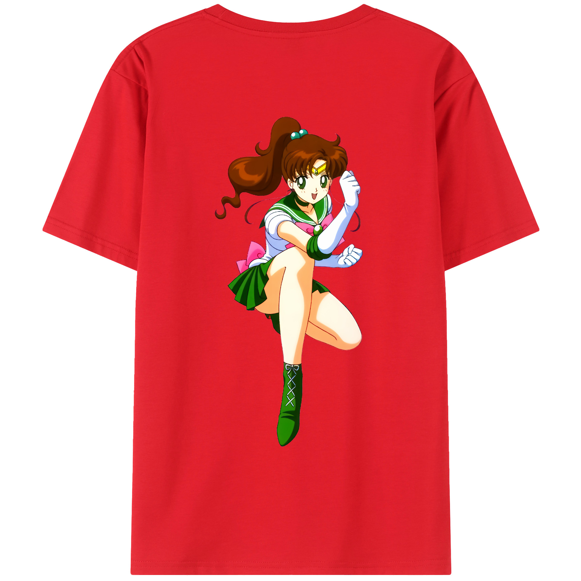 （画像用） 美少女戦士セーラームーン 木野 まこと きの まこと Sailor Moon Kino Makoto （セーラージュピター；Sailor Jupiter） レディース半袖Tシャツ(バックプリント)