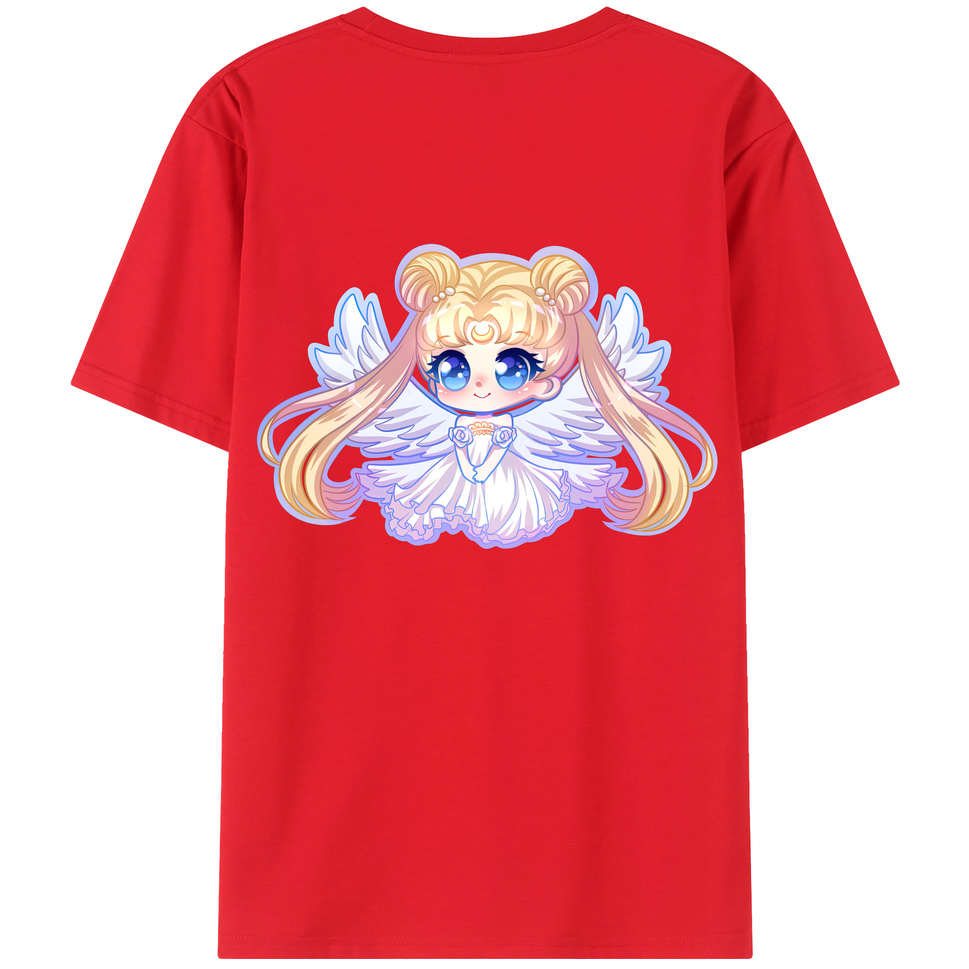 （画像用） 美少女戦士セーラームーン 愛野 美奈子 あいの みなこ Sailor Moon Aino Minako レディース半袖Tシャツ(バックプリント)