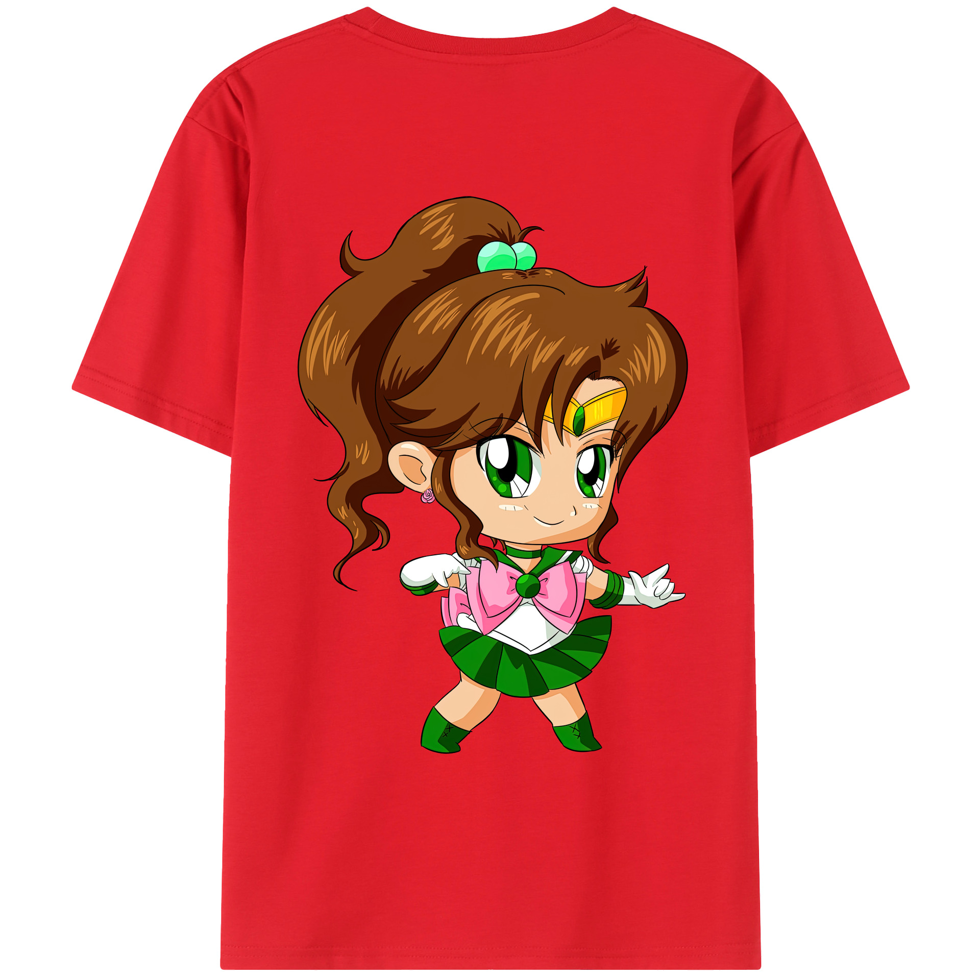 （画像用） 美少女戦士セーラームーン 木野 まこと きの まこと Sailor Moon Kino Makoto （セーラージュピター；Sailor Jupiter） レディース半袖Tシャツ(バックプリント)