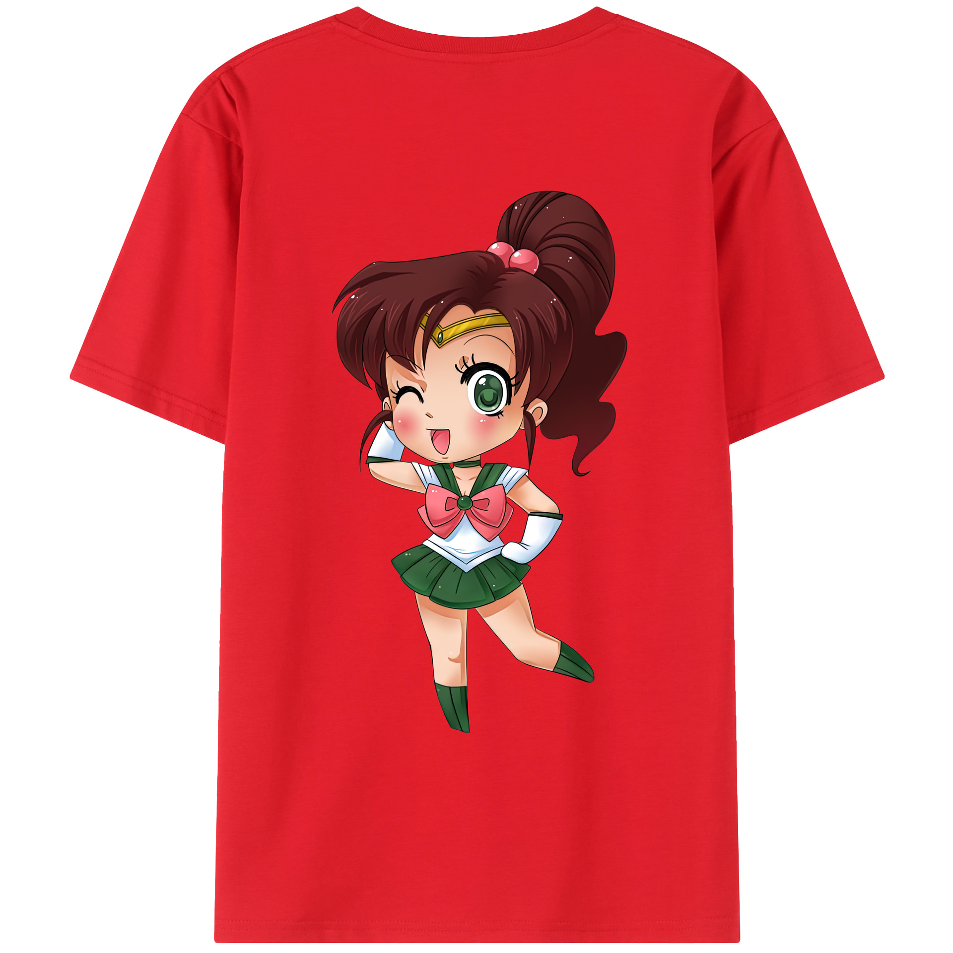 （画像用） 美少女戦士セーラームーン 木野 まこと きの まこと Sailor Moon Kino Makoto （セーラージュピター；Sailor Jupiter） レディース半袖Tシャツ(バックプリント)
