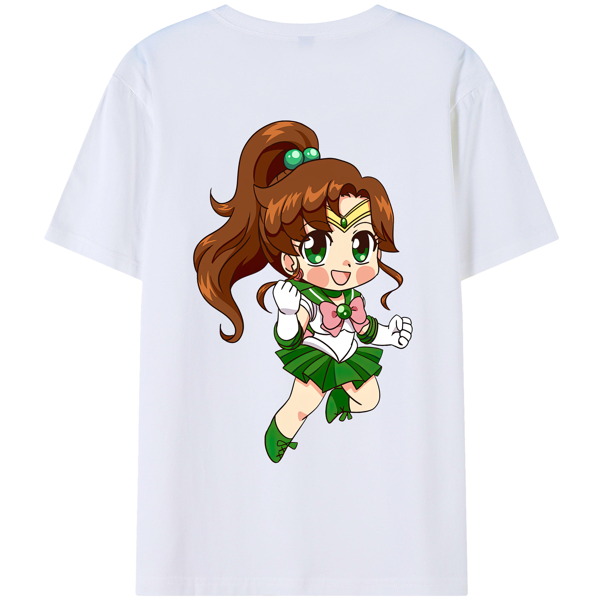 （画像用） 美少女戦士セーラームーン 木野 まこと きの まこと Sailor Moon Kino Makoto （セーラージュピター；Sailor Jupiter） レディース半袖Tシャツ(バックプリント)