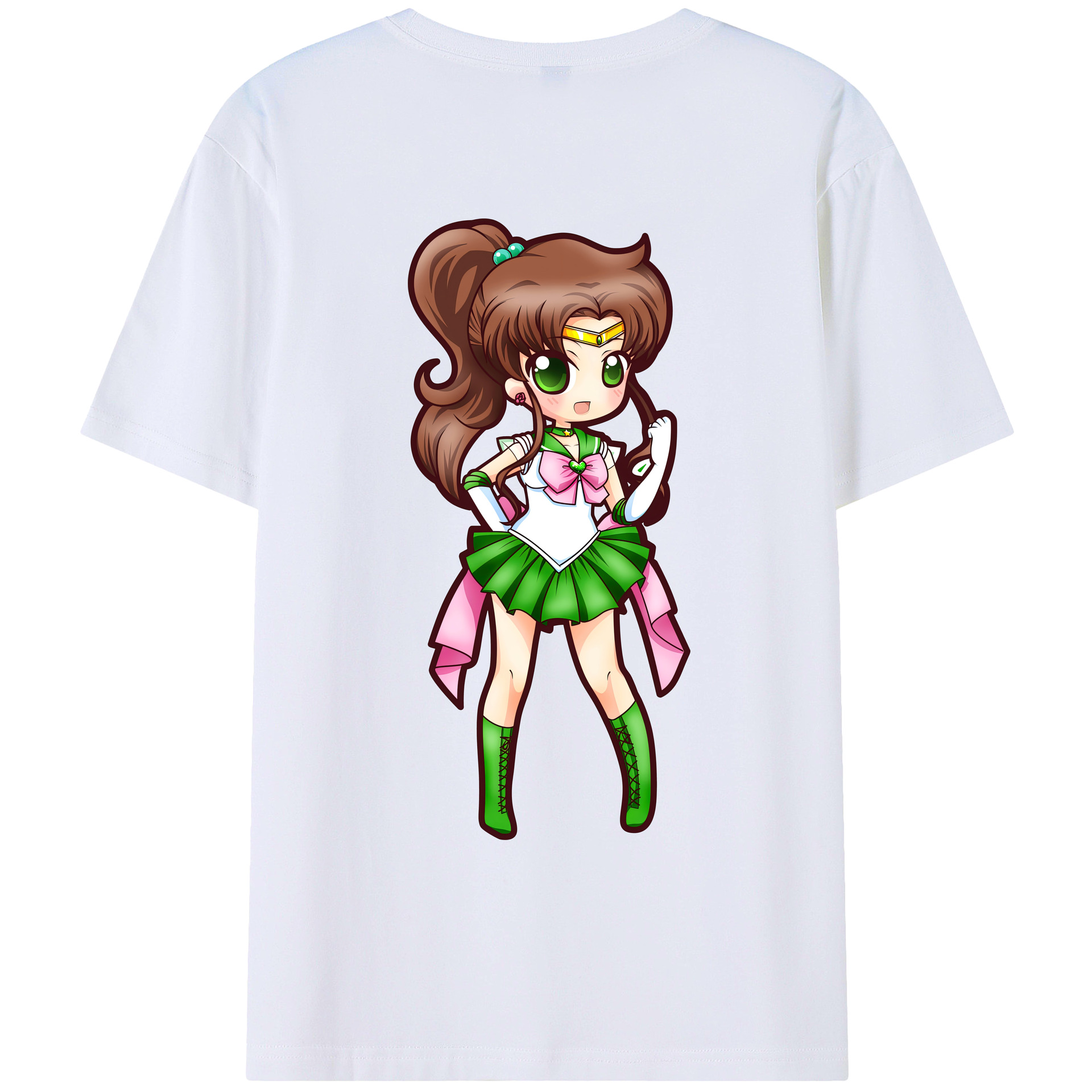 （画像用） 美少女戦士セーラームーン 木野 まこと きの まこと Sailor Moon Kino Makoto （セーラージュピター；Sailor Jupiter） レディース半袖Tシャツ(バックプリント)