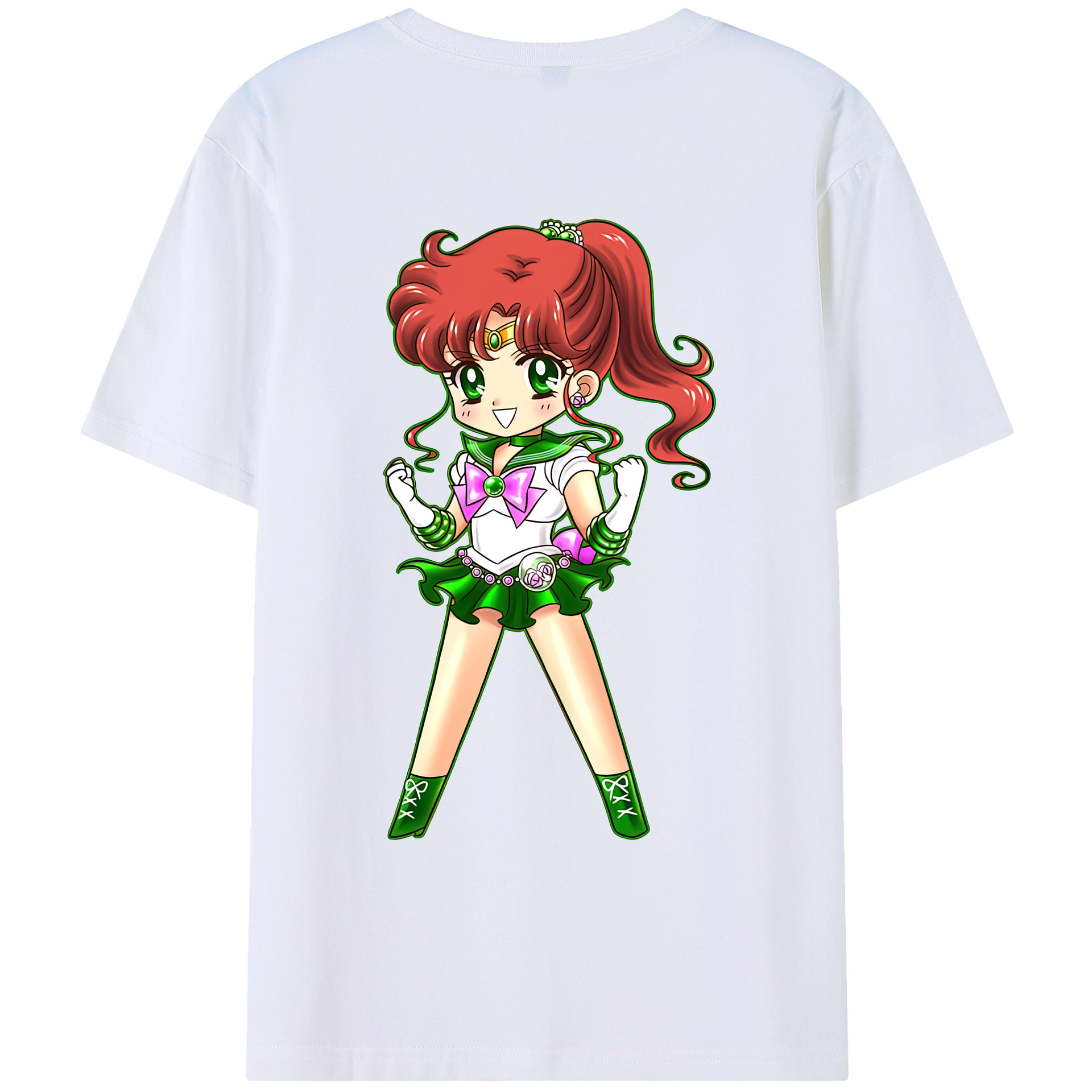 （画像用） 美少女戦士セーラームーン 木野 まこと きの まこと Sailor Moon Kino Makoto （セーラージュピター；Sailor Jupiter） レディース半袖Tシャツ(バックプリント)