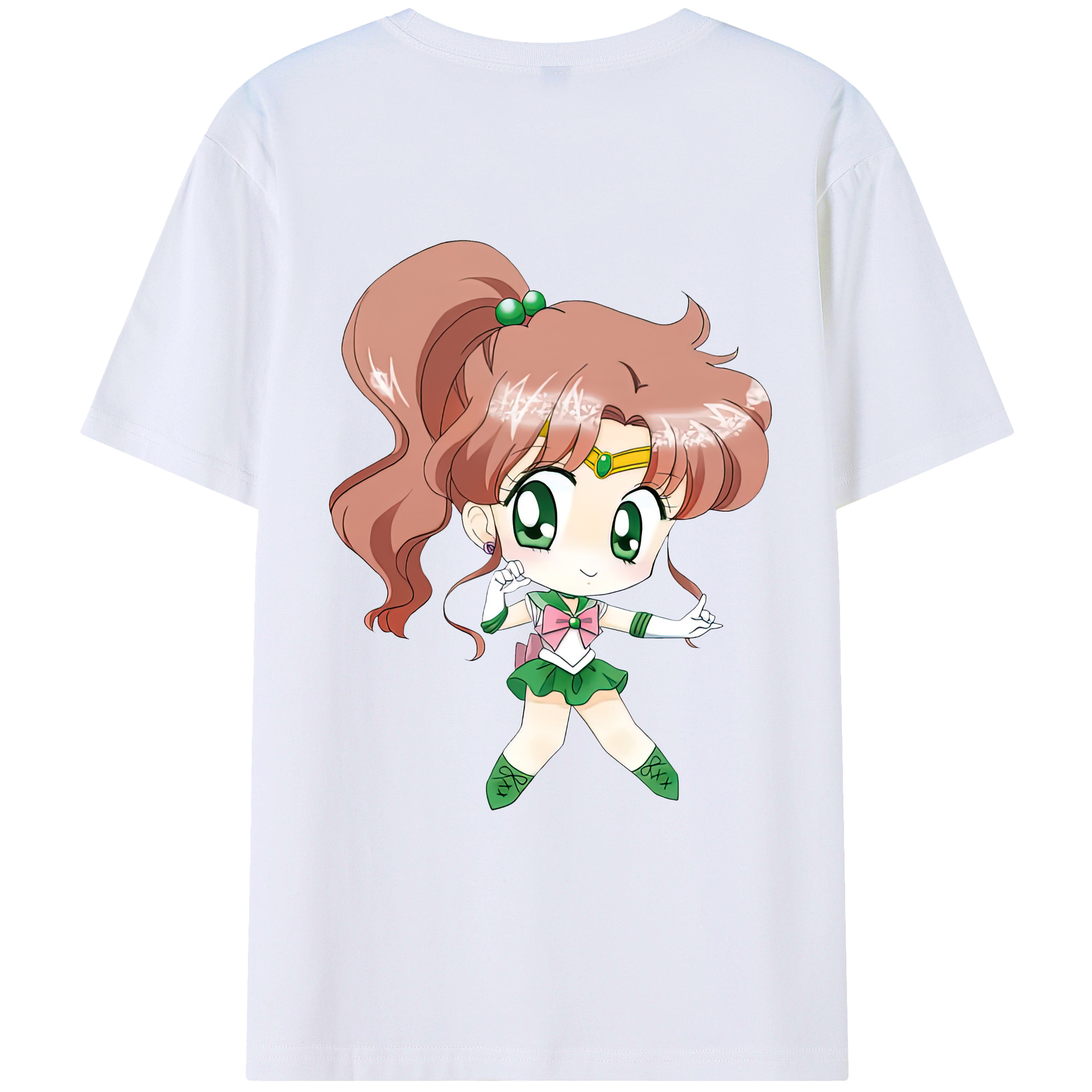 （画像用） 美少女戦士セーラームーン 木野 まこと きの まこと Sailor Moon Kino Makoto （セーラージュピター；Sailor Jupiter） レディース半袖Tシャツ(バックプリント)