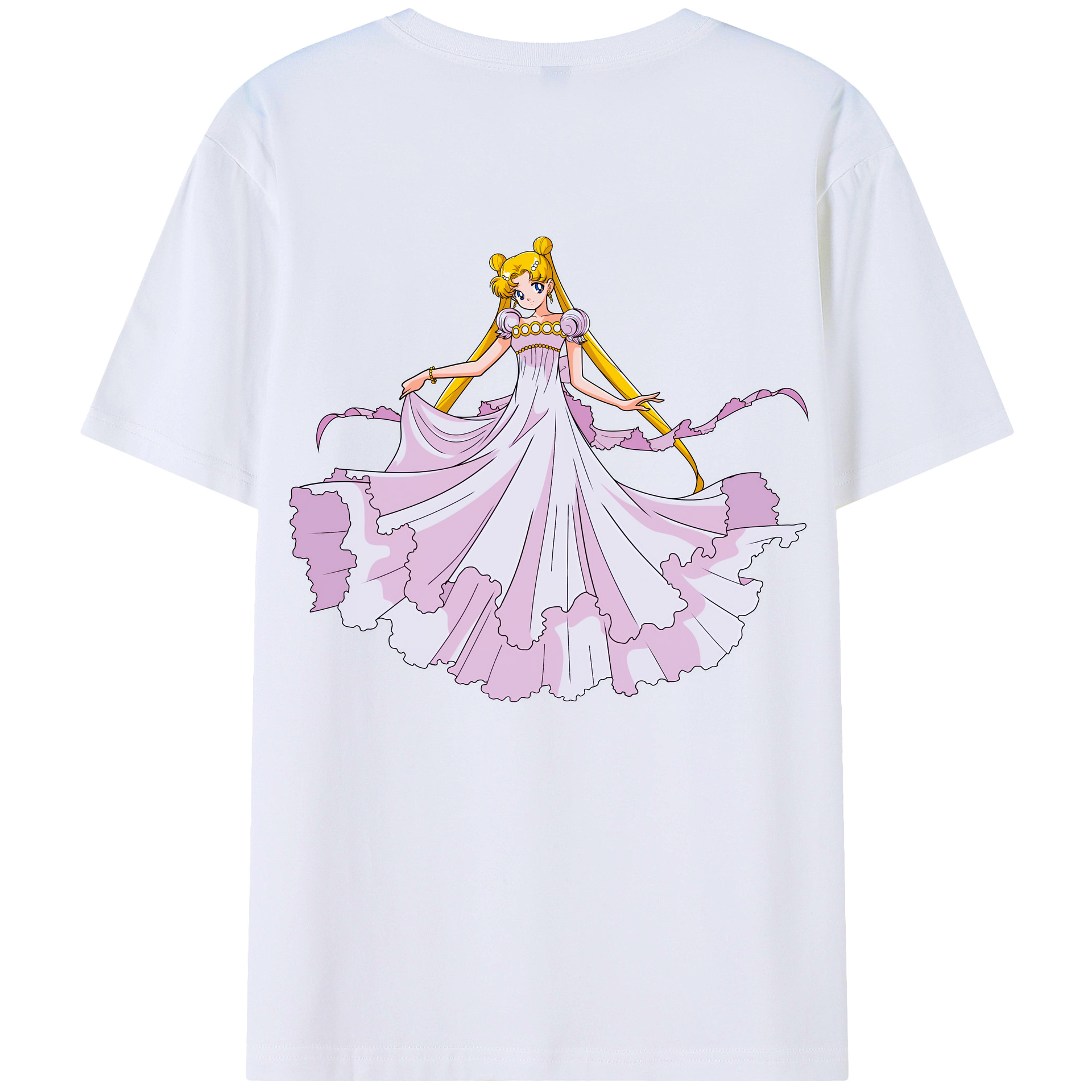（画像用） 美少女戦士セーラームーン 愛野 美奈子 あいの みなこ Sailor Moon Aino Minako レディース半袖Tシャツ(バックプリント)