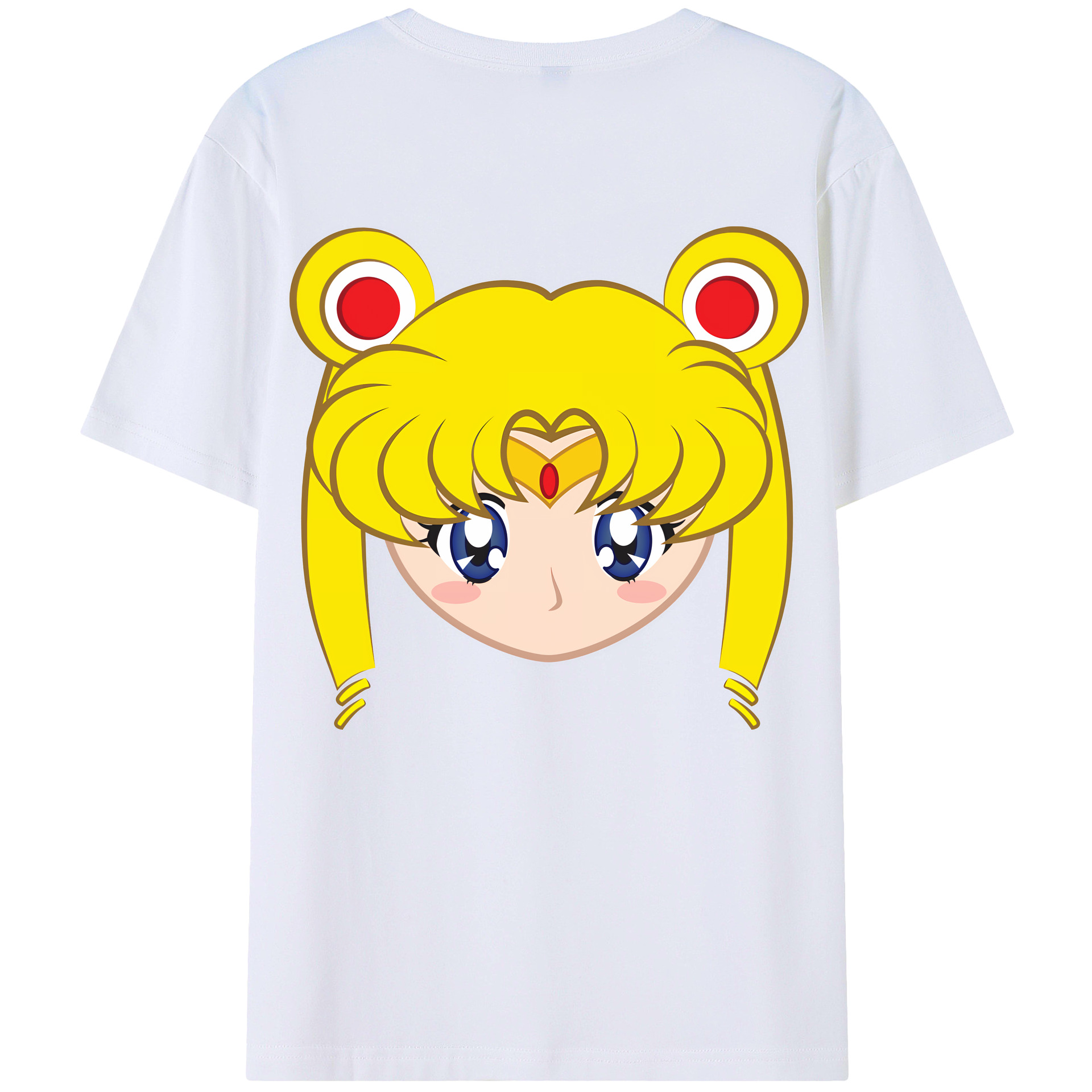 （画像用） 美少女戦士セーラームーン 月野 うさぎ つきの うさぎ Sailor Moon Tsukino Usagi レディース半袖Tシャツ(バックプリント)