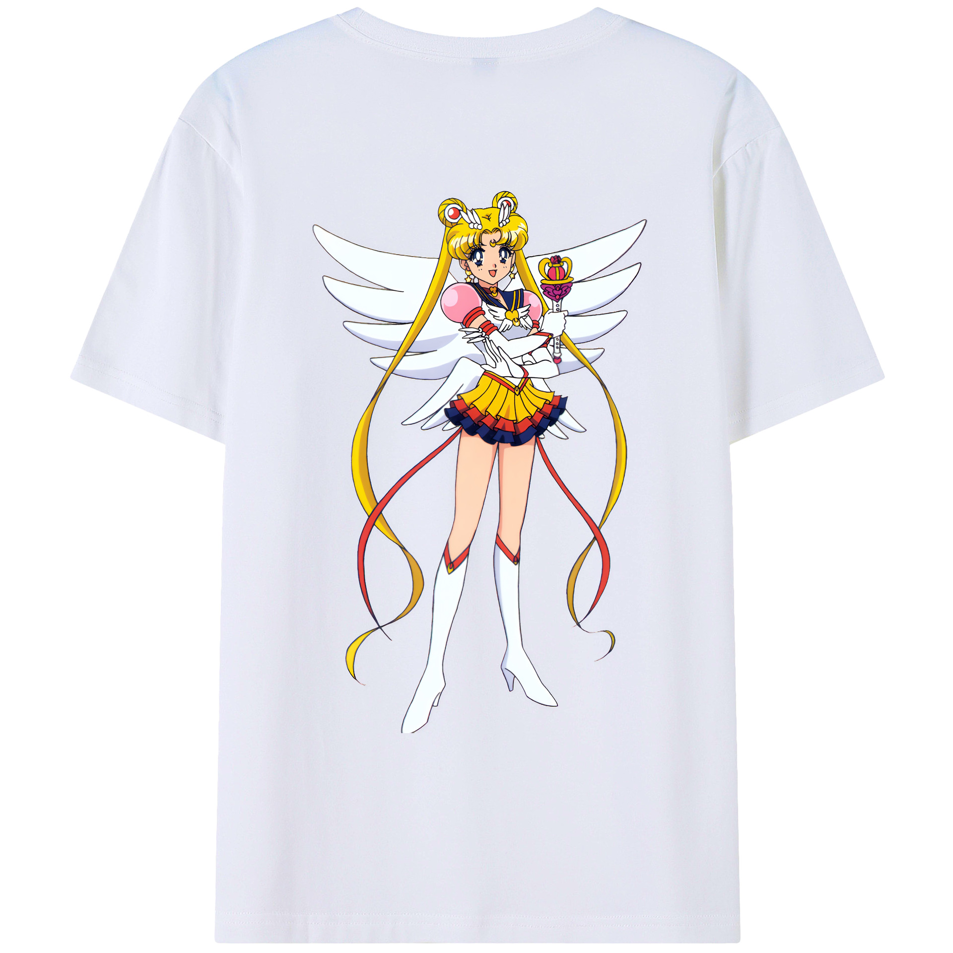 （画像用） 美少女戦士セーラームーン 月野 うさぎ つきの うさぎ Sailor Moon Tsukino Usagi レディース半袖Tシャツ(バックプリント)