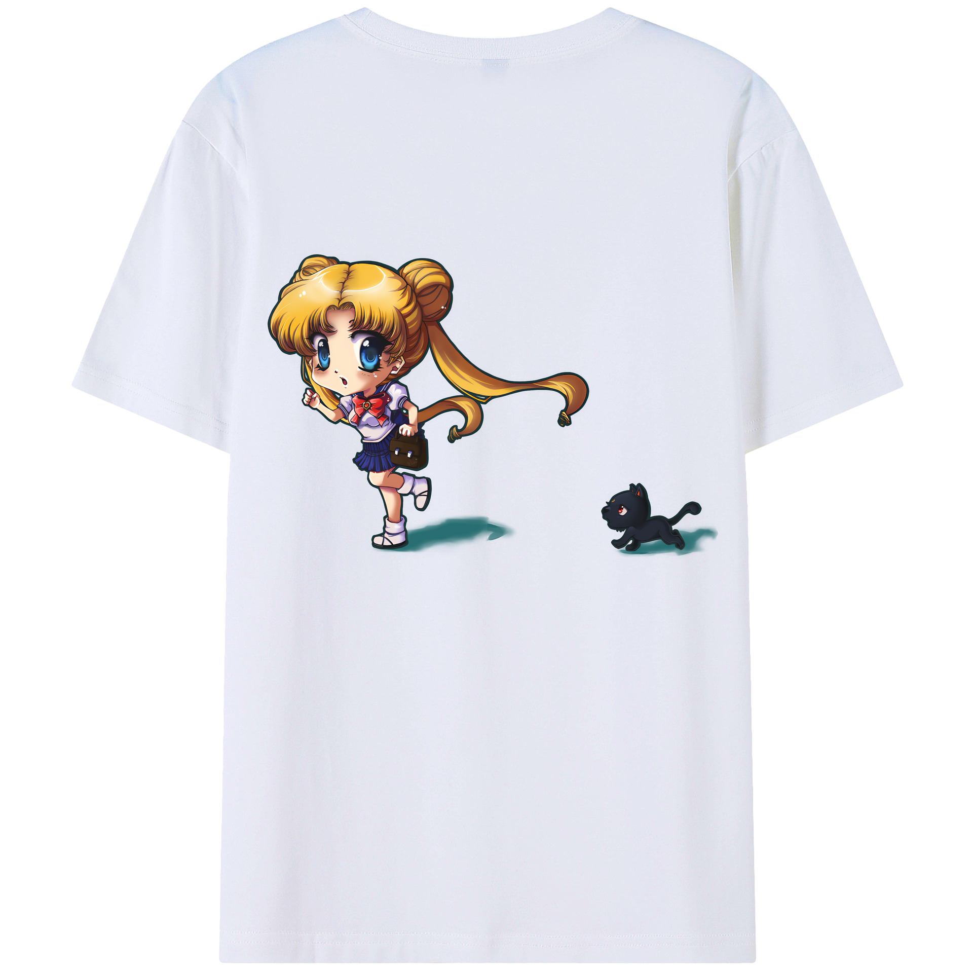（画像用） 美少女戦士セーラームーン 愛野 美奈子 あいの みなこ Sailor Moon Aino Minako レディース半袖Tシャツ(バックプリント)