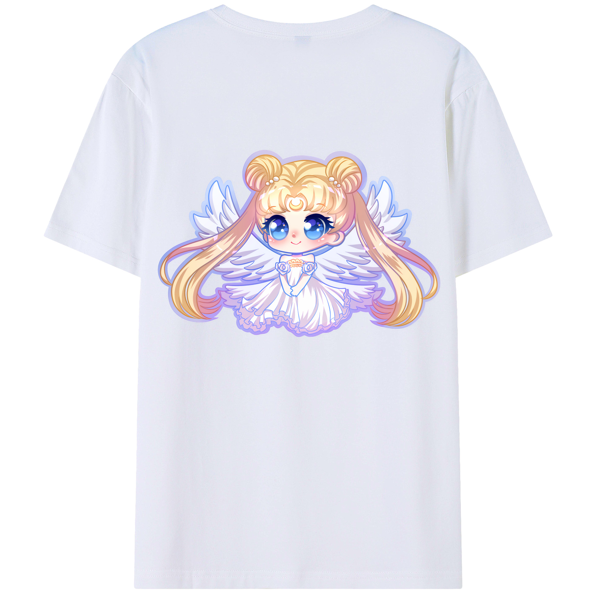 （画像用） 美少女戦士セーラームーン 愛野 美奈子 あいの みなこ Sailor Moon Aino Minako レディース半袖Tシャツ(バックプリント)