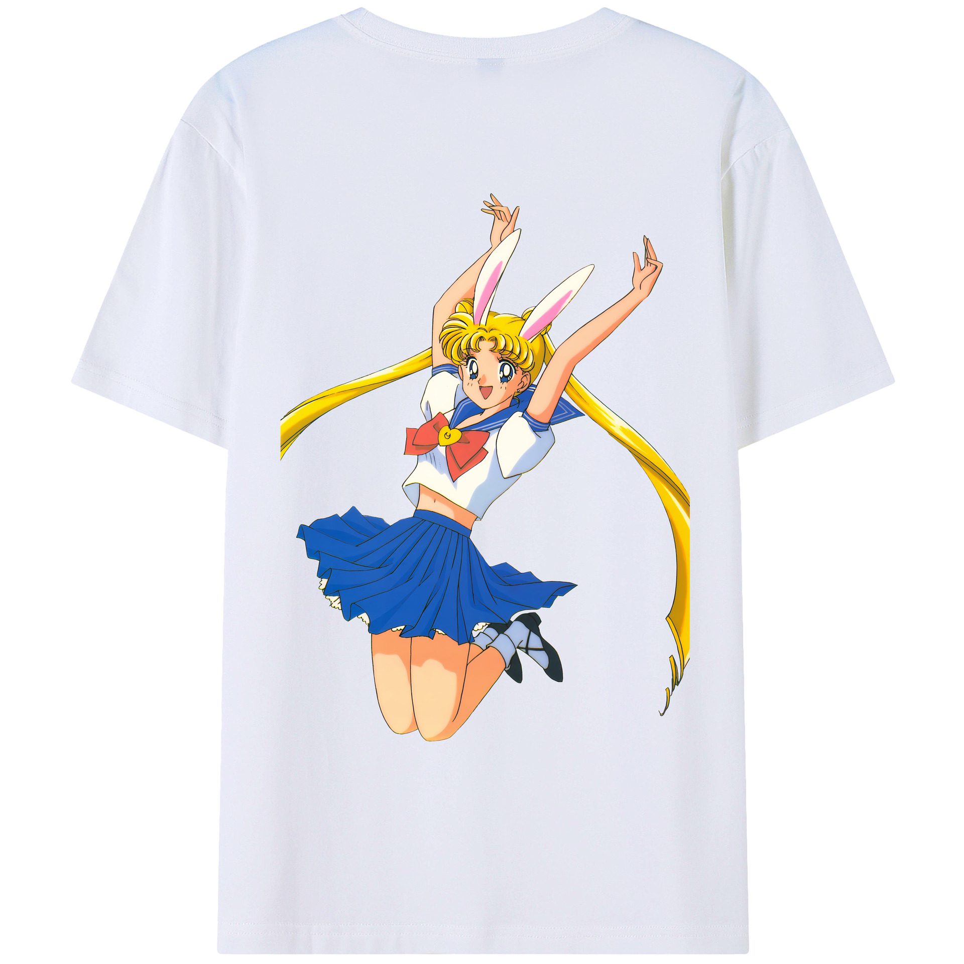（画像用） 美少女戦士セーラームーン 愛野 美奈子 あいの みなこ Sailor Moon Aino Minako レディース半袖Tシャツ(バックプリント)