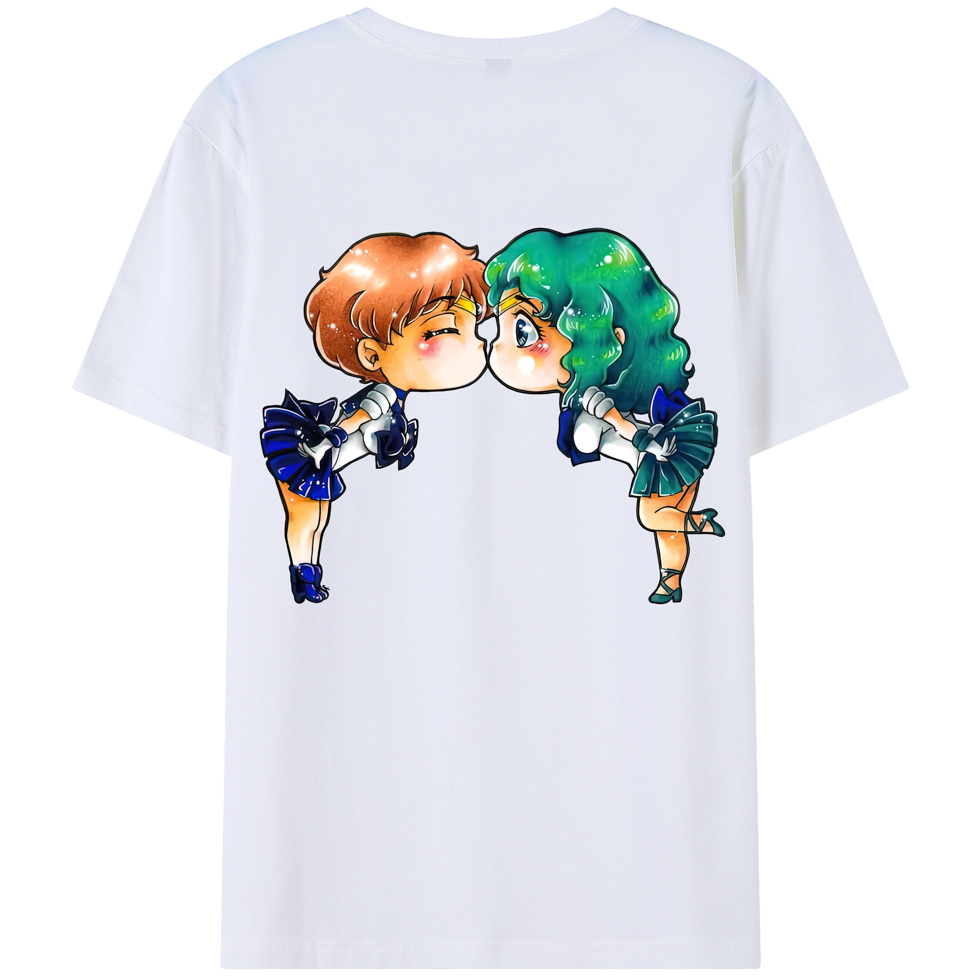 （画像用） 美少女戦士セーラームーン 天王はるか Sailor Moon Tenoh Haruka レディース半袖Tシャツ(バックプリント)