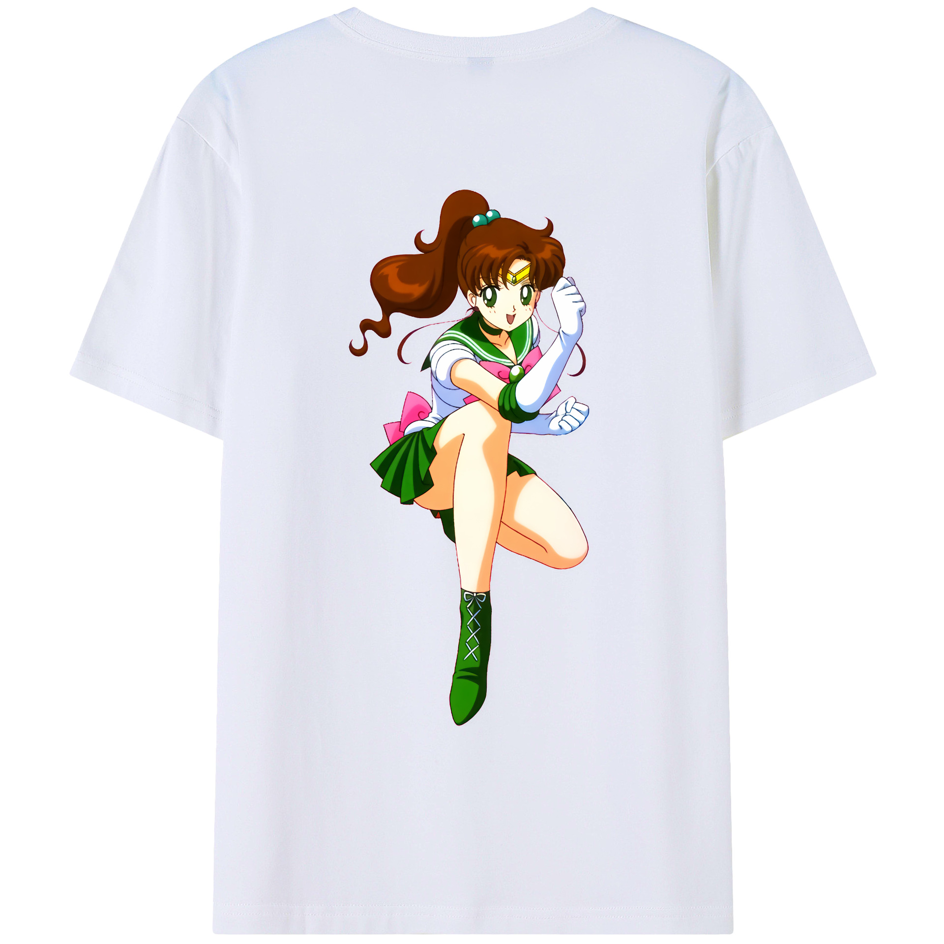 （画像用） 美少女戦士セーラームーン 木野 まこと きの まこと Sailor Moon Kino Makoto （セーラージュピター；Sailor Jupiter） レディース半袖Tシャツ(バックプリント)
