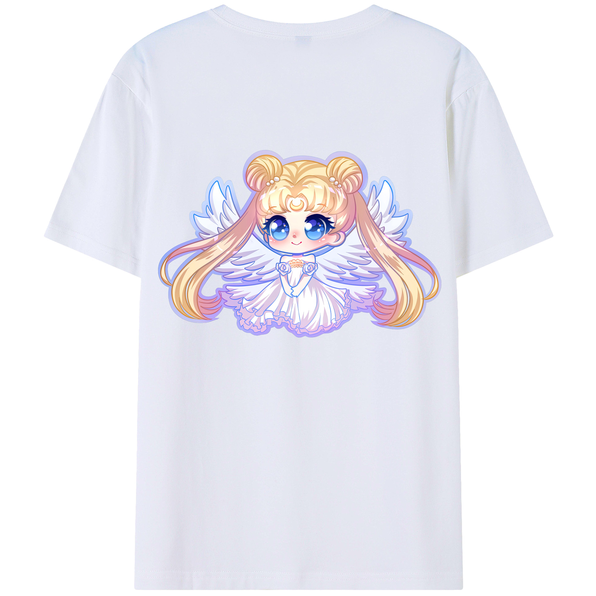 （画像用） 美少女戦士セーラームーン 愛野 美奈子 あいの みなこ Sailor Moon Aino Minako レディース半袖Tシャツ(バックプリント)