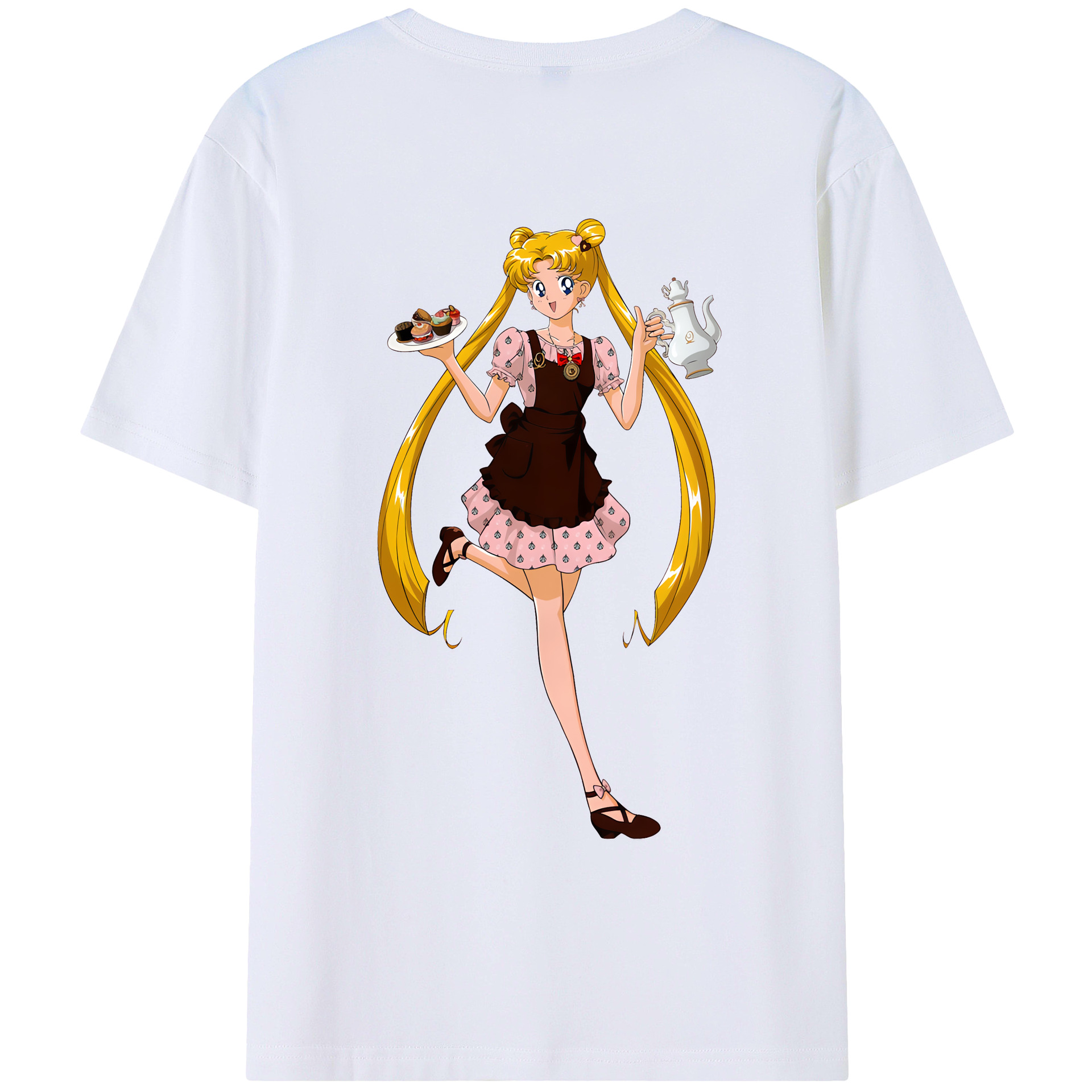 （画像用） 美少女戦士セーラームーン 愛野 美奈子 あいの みなこ Sailor Moon Aino Minako レディース半袖Tシャツ(バックプリント)
