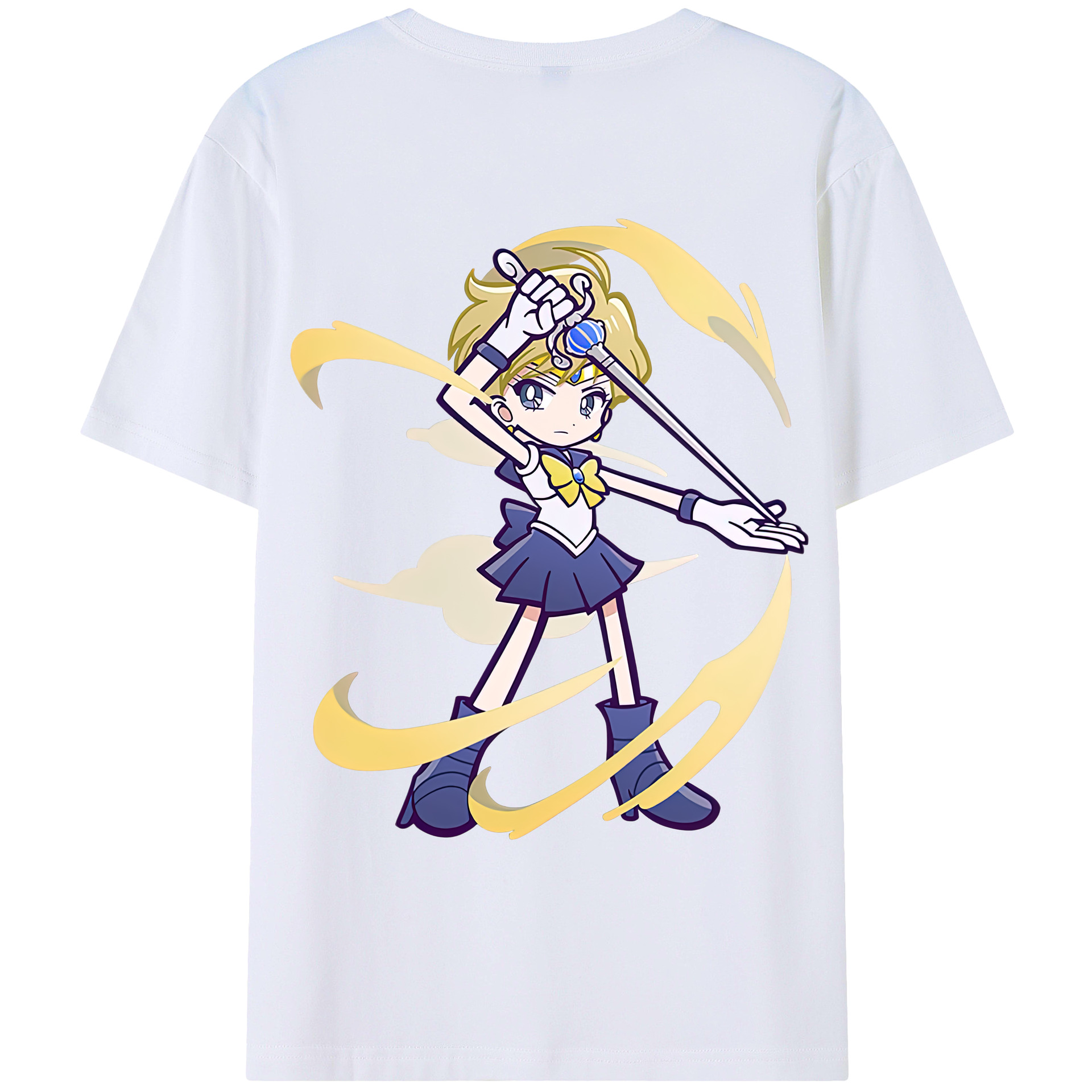 （画像用） 美少女戦士セーラームーン 天王はるか Sailor Moon Tenoh Haruka レディース半袖Tシャツ(バックプリント)