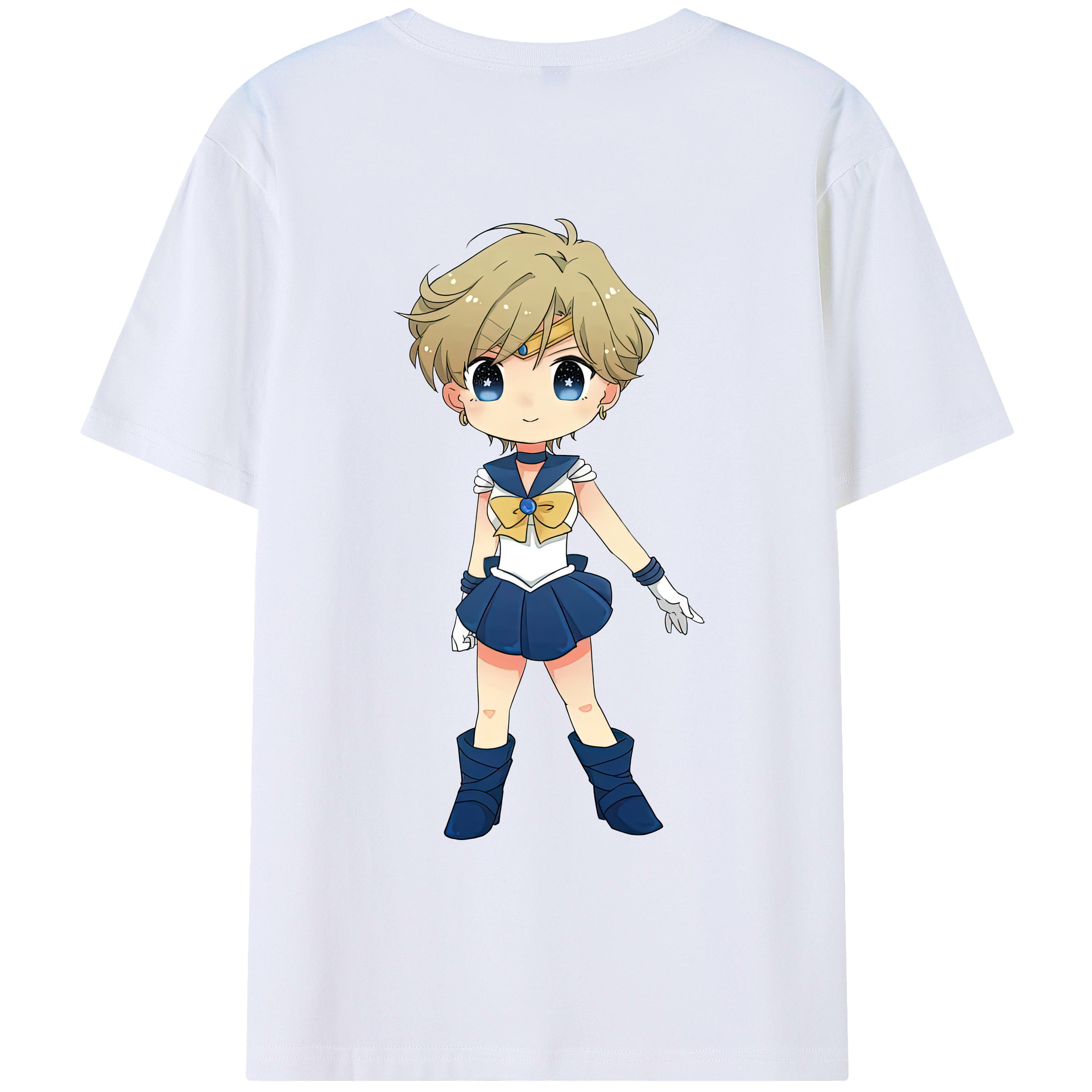（画像用） 美少女戦士セーラームーン 天王はるか Sailor Moon Tenoh Haruka レディース半袖Tシャツ(バックプリント)