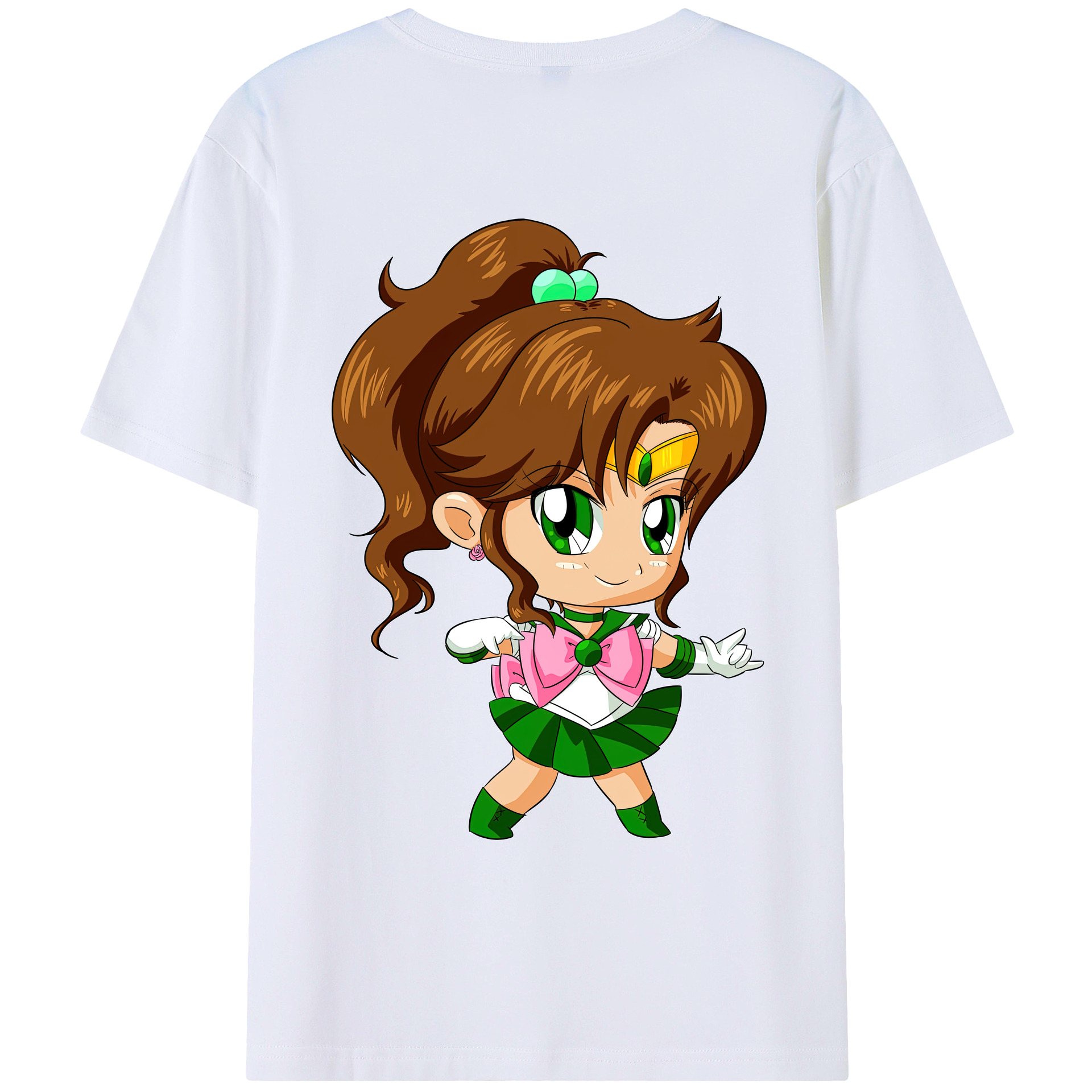（画像用） 美少女戦士セーラームーン 木野 まこと きの まこと Sailor Moon Kino Makoto （セーラージュピター；Sailor Jupiter） レディース半袖Tシャツ(バックプリント)