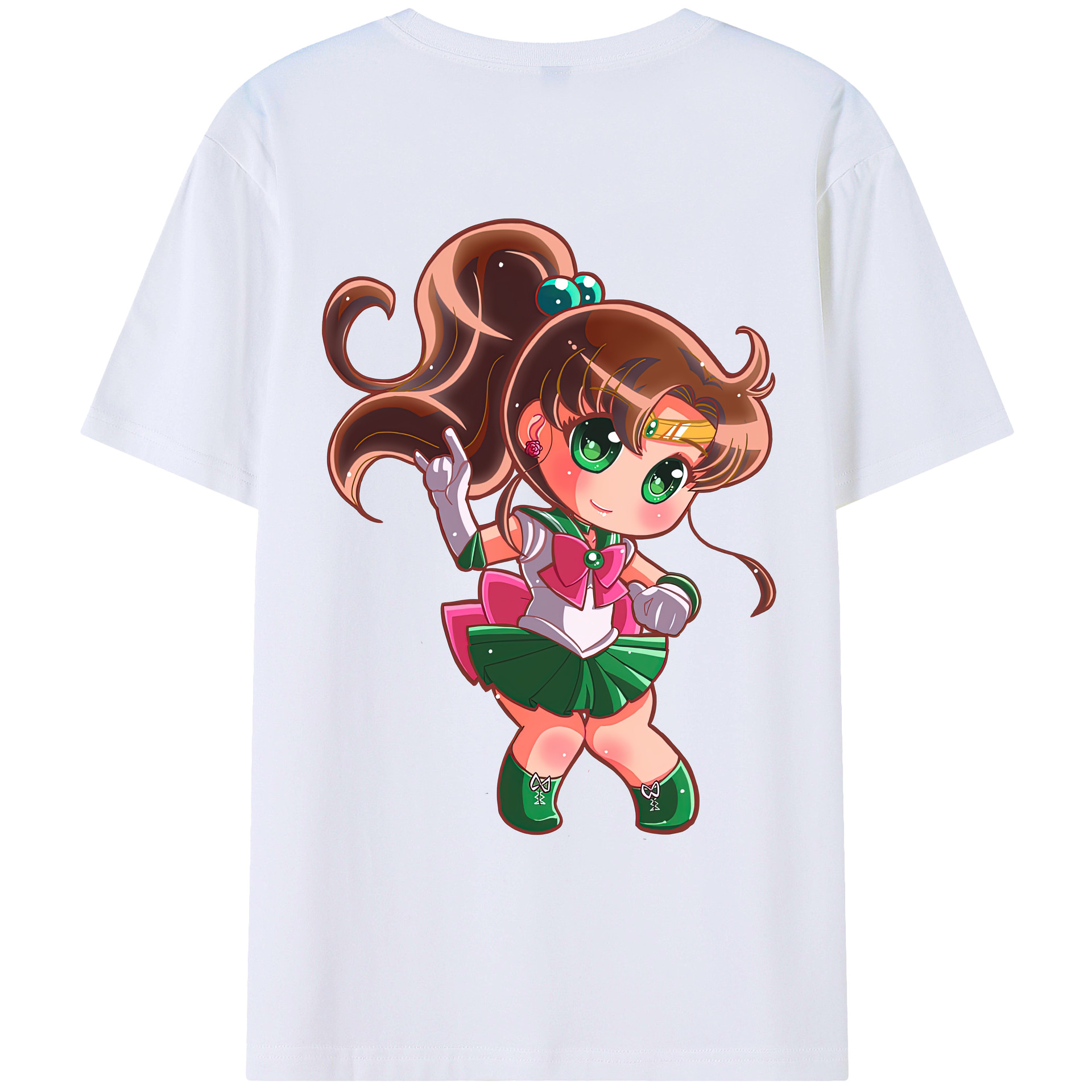 （画像用） 美少女戦士セーラームーン 木野 まこと きの まこと Sailor Moon Kino Makoto （セーラージュピター；Sailor Jupiter） レディース半袖Tシャツ(バックプリント)