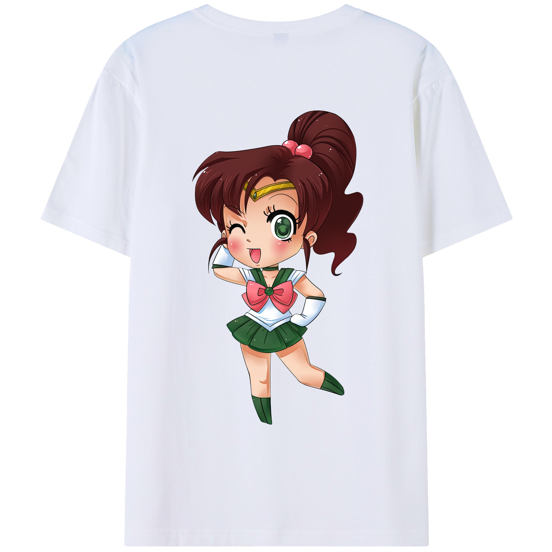 （画像用） 美少女戦士セーラームーン 木野 まこと きの まこと Sailor Moon Kino Makoto （セーラージュピター；Sailor Jupiter） レディース半袖Tシャツ(バックプリント)