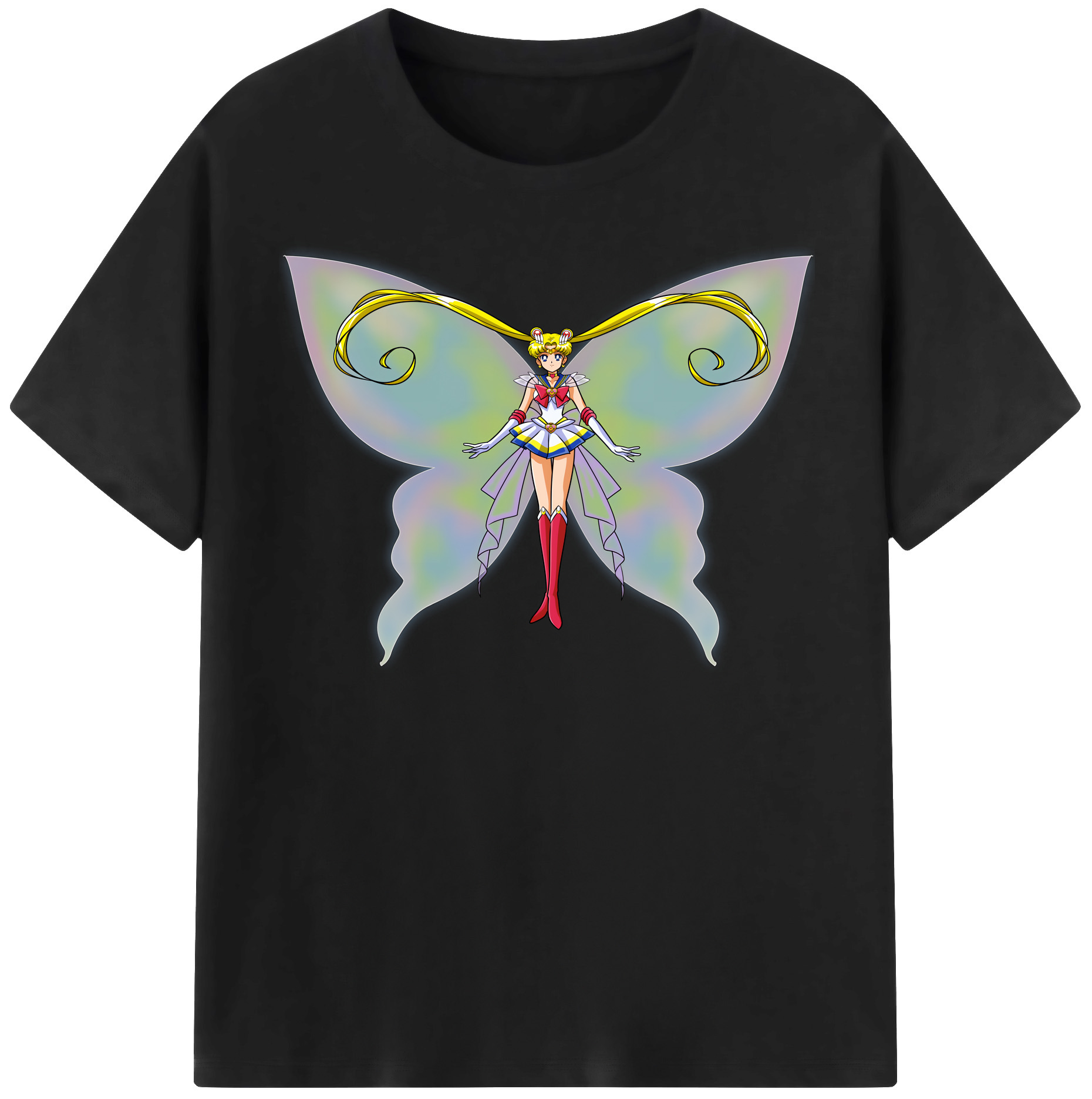 （画像用） 美少女戦士セーラームーン 月野 うさぎ つきの うさぎ Sailor Moon Tsukino Usagi レディースカジュアルプリントTシャツ（綿100％）