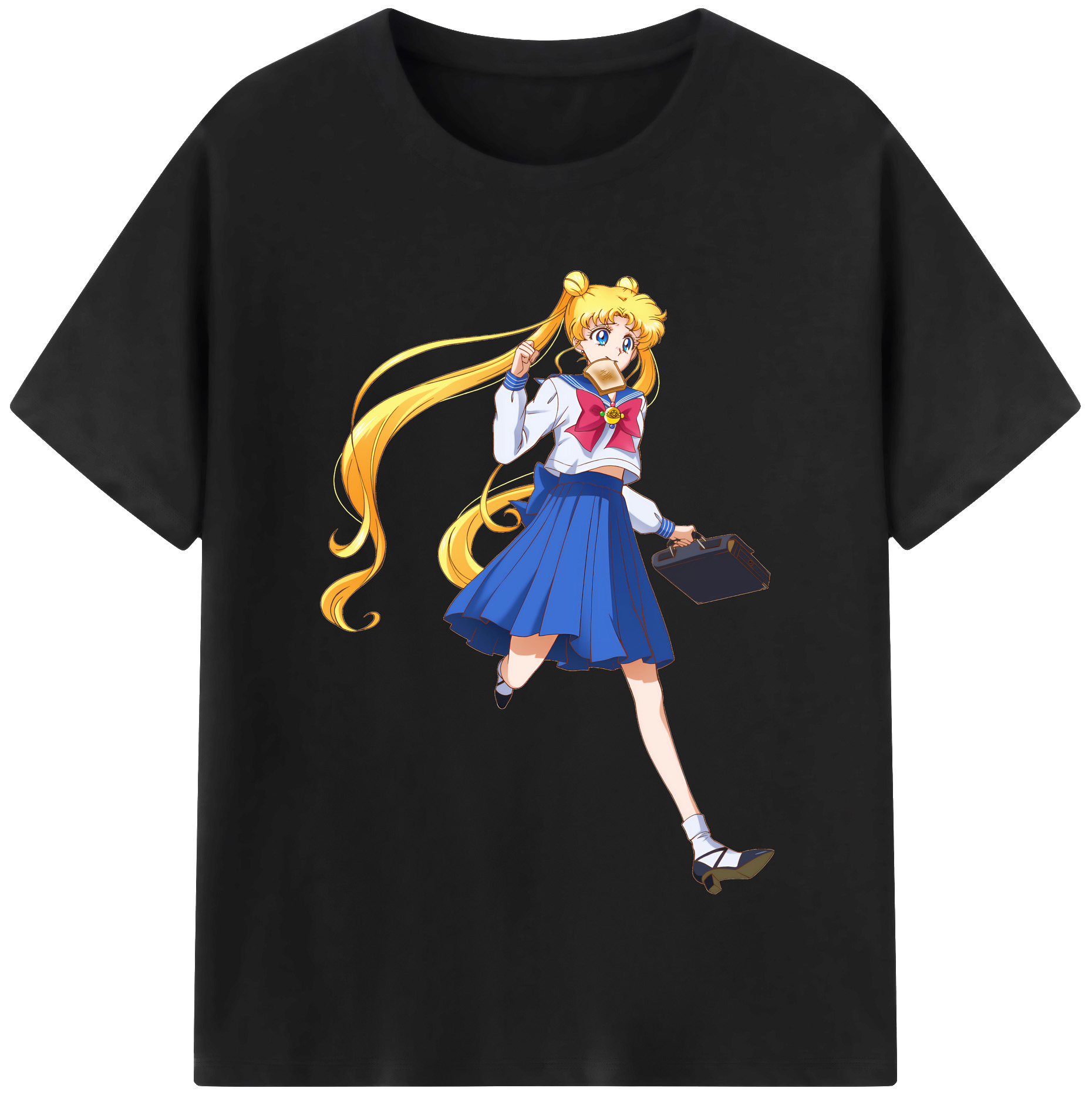 （画像用） 美少女戦士セーラームーン 愛野 美奈子 あいの みなこ Sailor Moon Aino Minako レディースカジュアルプリントTシャツ（綿100％）