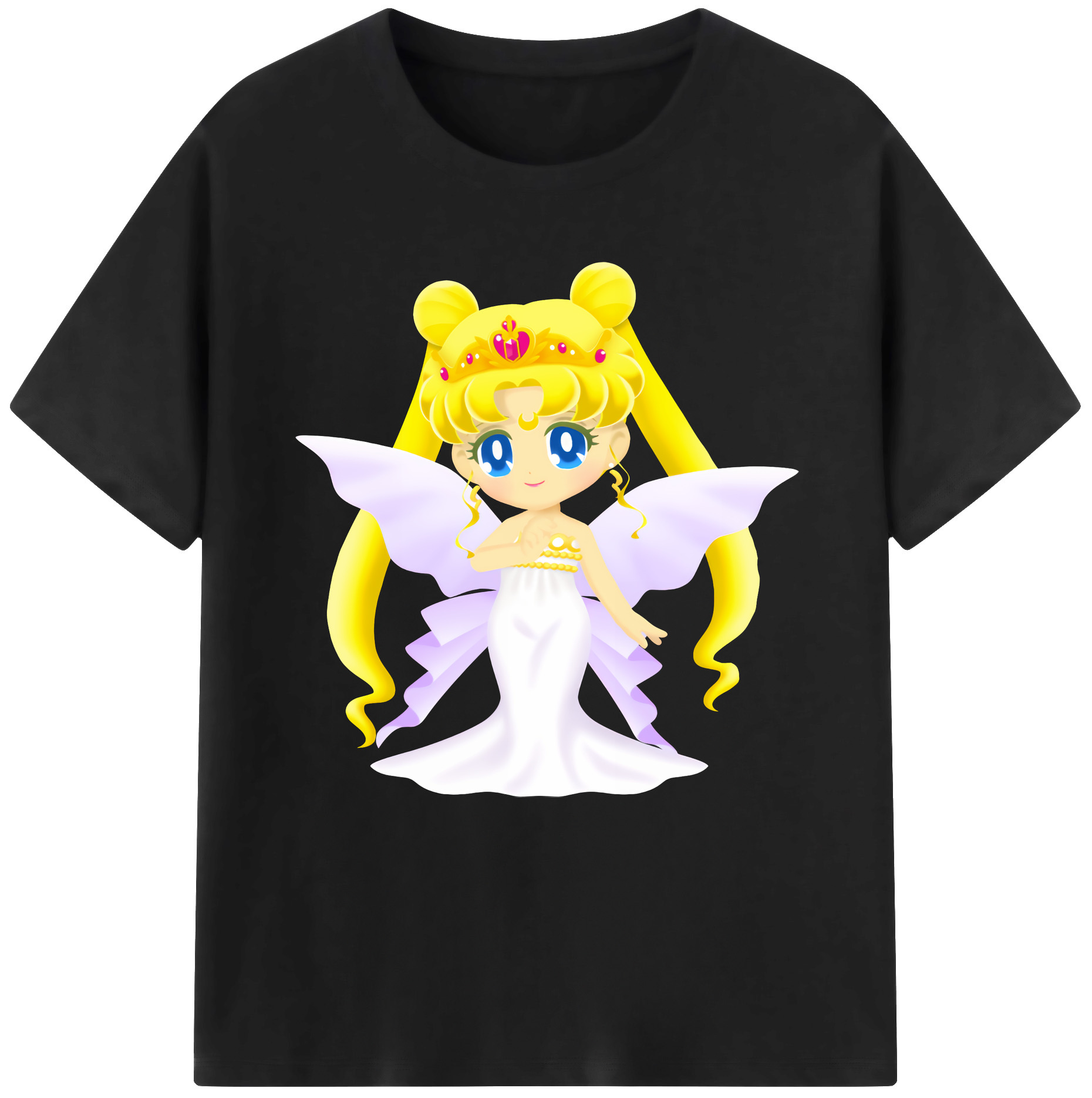 （画像用） 美少女戦士セーラームーン 愛野 美奈子 あいの みなこ Sailor Moon Aino Minako レディースカジュアルプリントTシャツ（綿100％）