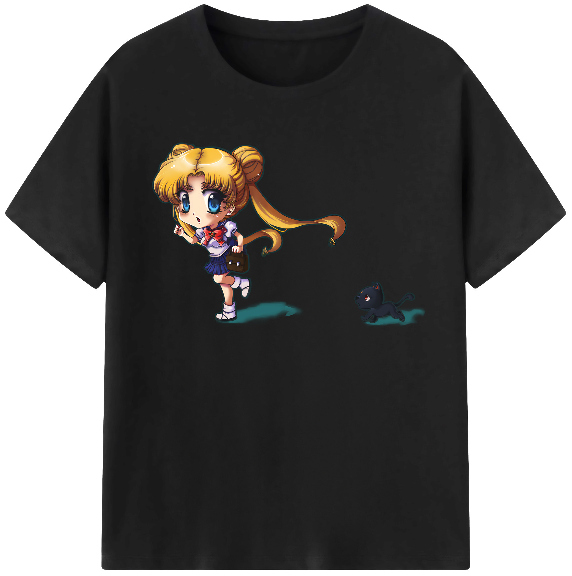 （画像用） 美少女戦士セーラームーン 愛野 美奈子 あいの みなこ Sailor Moon Aino Minako レディースカジュアルプリントTシャツ（綿100％）