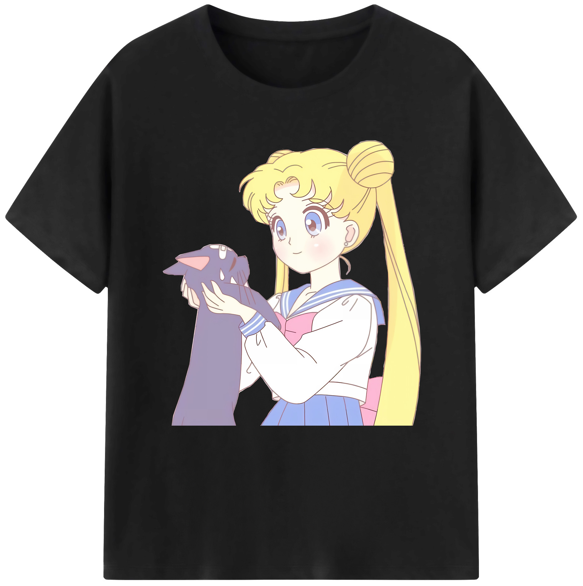 （画像用） 美少女戦士セーラームーン 愛野 美奈子 あいの みなこ Sailor Moon Aino Minako レディースカジュアルプリントTシャツ（綿100％）