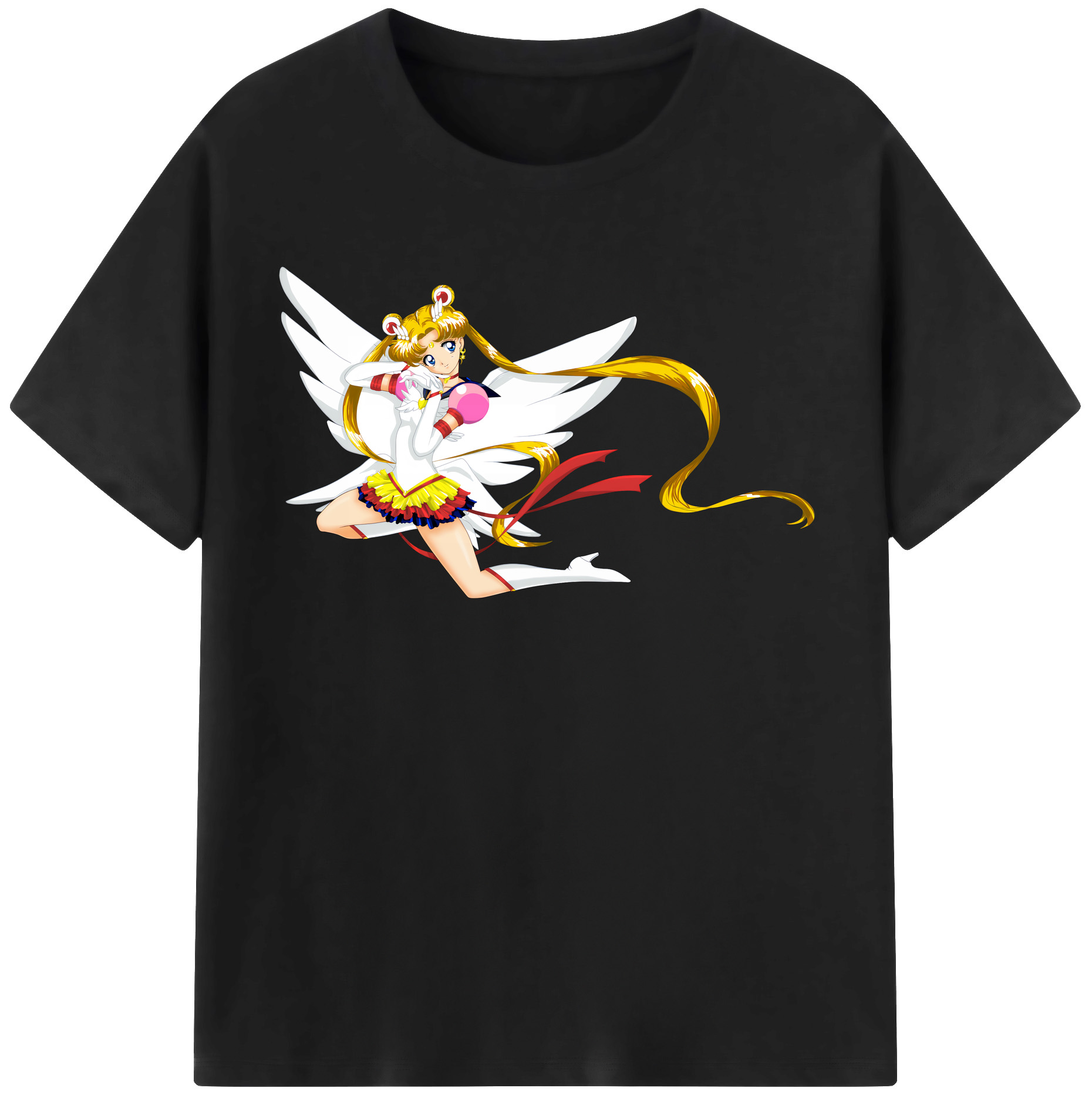 （画像用） 美少女戦士セーラームーン 月野 うさぎ つきの うさぎ Sailor Moon Tsukino Usagi レディースカジュアルプリントTシャツ（綿100％）